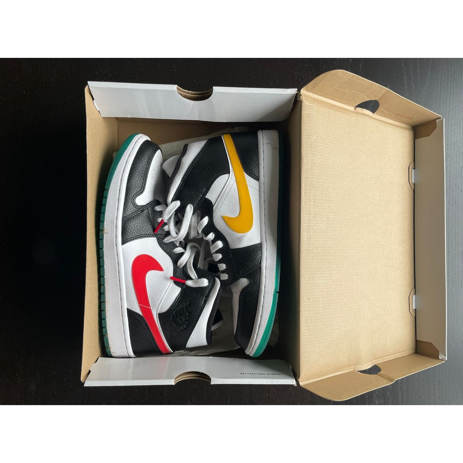 Jordan Brand Nike Jordan 1 Mid "alternate swooshes" Size US 11 / IT 41 - 2 Thumbnail