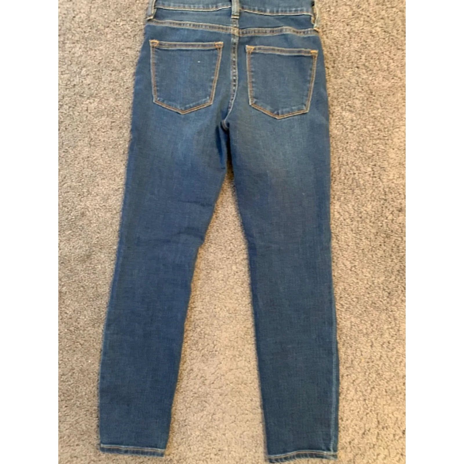 J.Crew J.CREW Mercantile Womens Pants Skinny Blue 24 Solid Zipper Stretch Inseam 26 Dress/Business Casual Formal Wedding Size 42" / US 20 - 3 Thumbnail