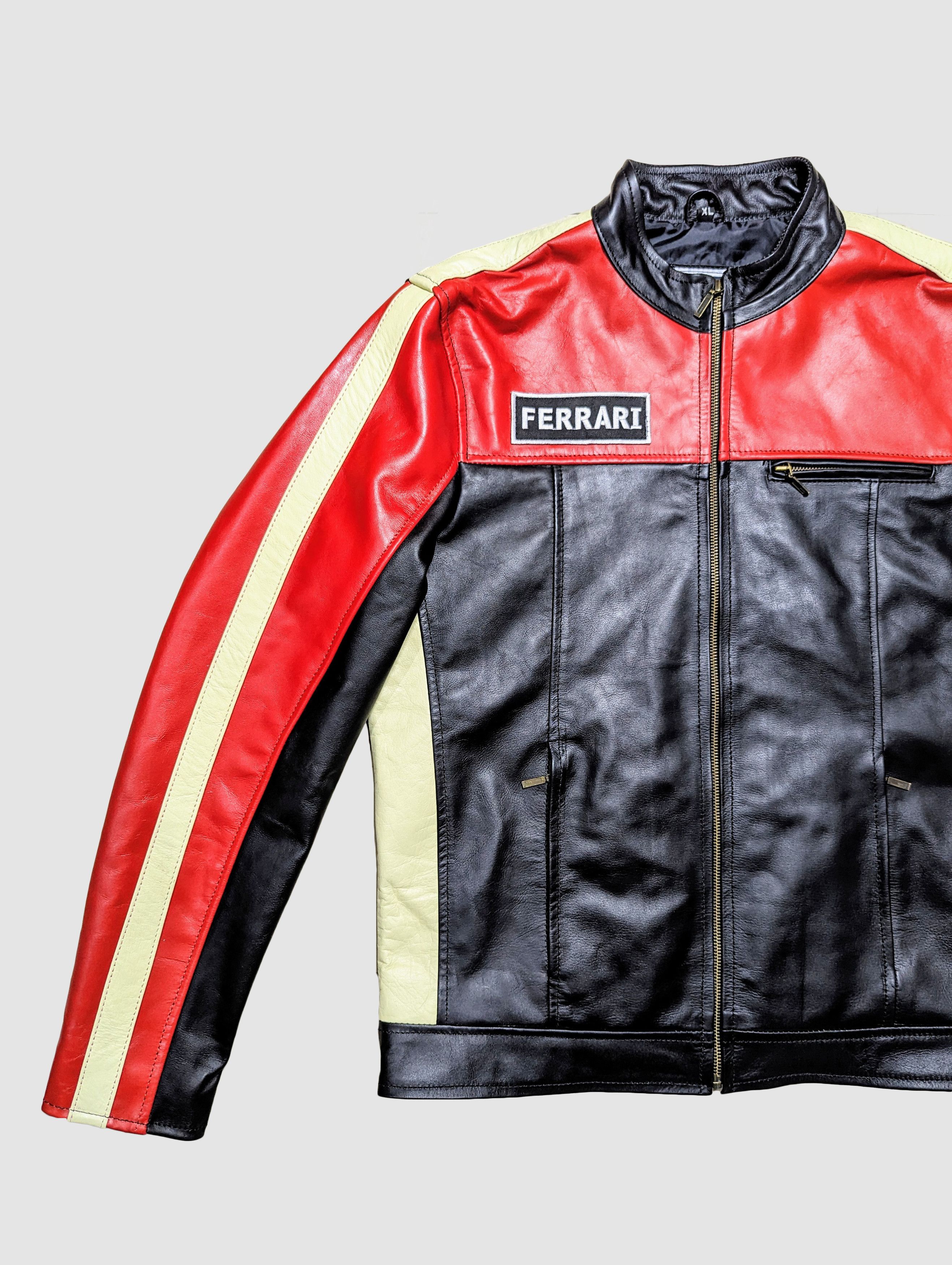 Ferrari 🔥🔥 Ferrari 90s Racing Leather Jacket Streetwear Size US L / EU 52-54 / 3 - 3 Thumbnail