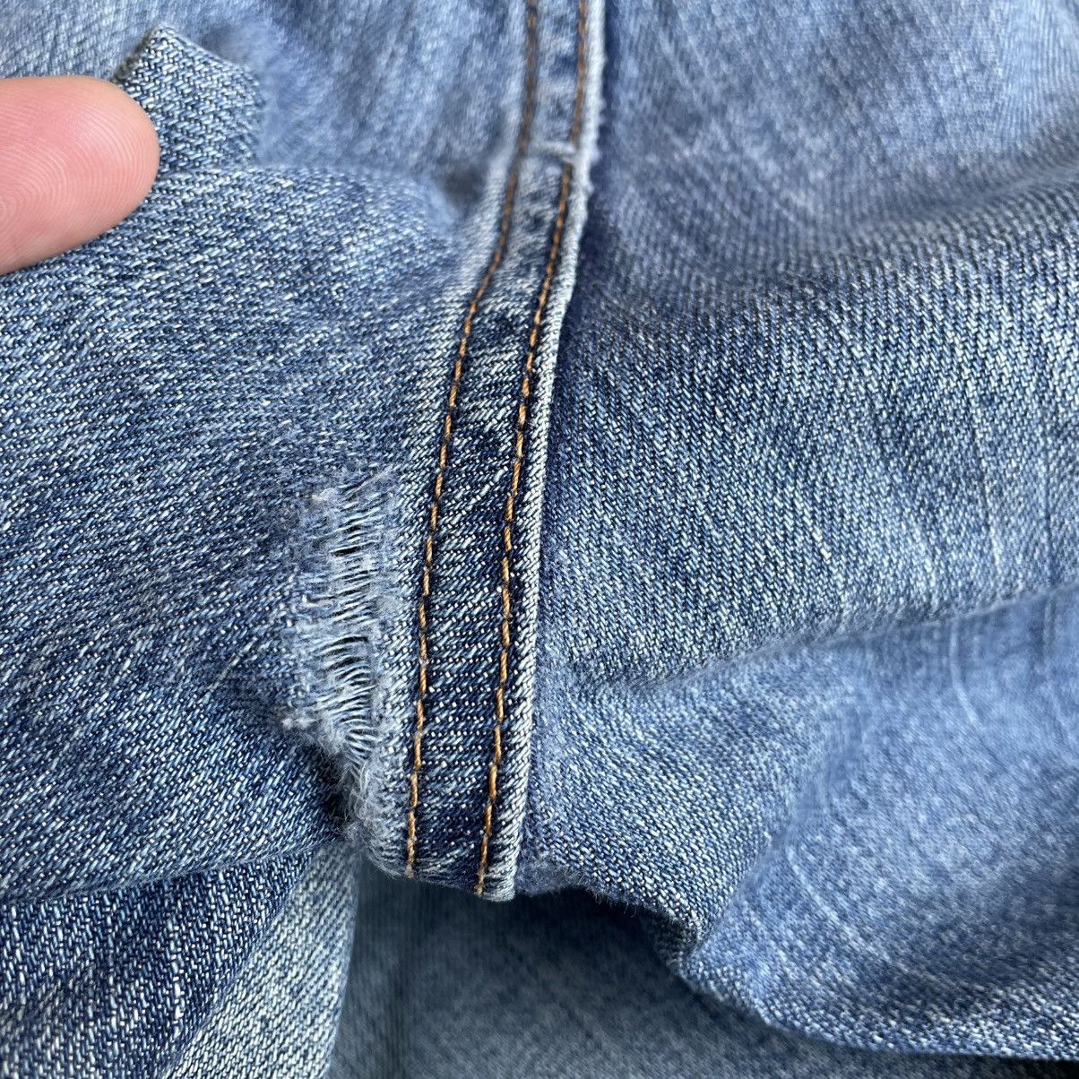 Wrangler 🔥Vintage Wrangler WM0383 Stoned Washed Distress Jeans Size US 34 / EU 50 - 9 Thumbnail
