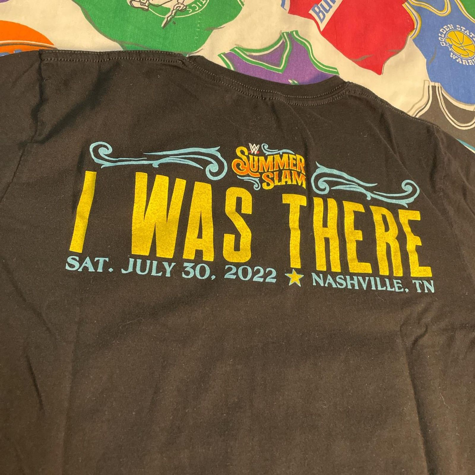 WWE 2022 WWE Summer Slam I Was There Merch Wrestling Tee Size US L / EU 52-54 / 3 - 4 Thumbnail