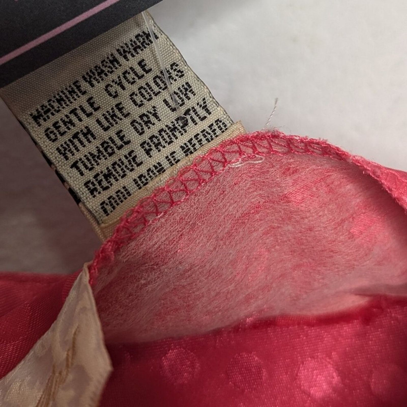 Vintage Vintage Pink Polka Dot Pattern Satin Slip Dress Buttons Size L / US 10 / IT 46 - 7 Thumbnail