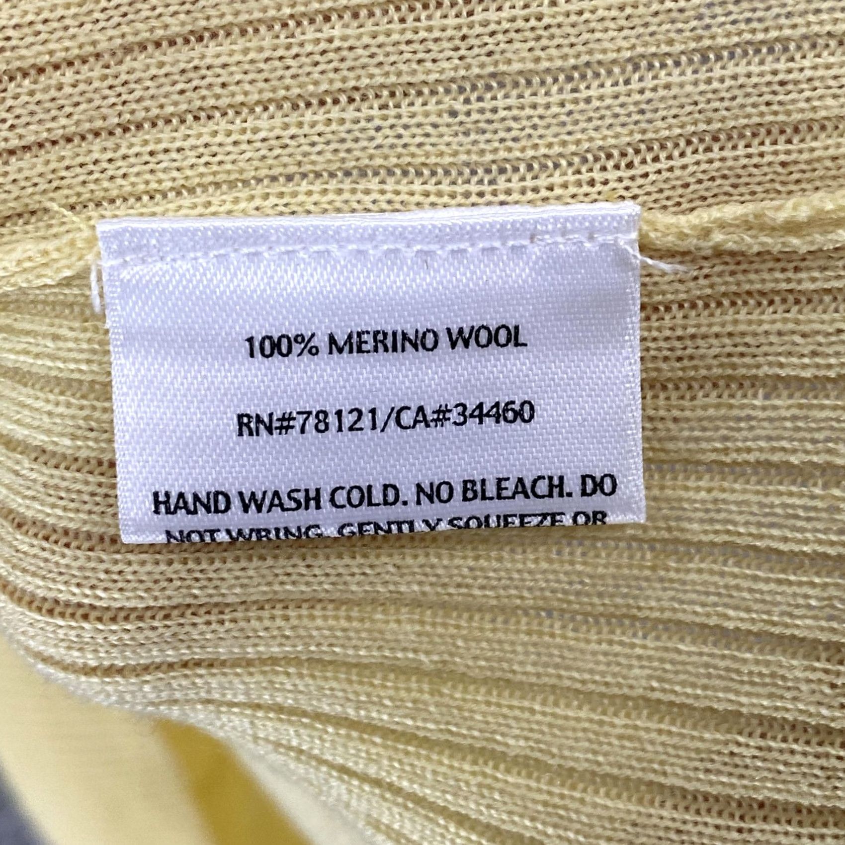 Eileen Fisher VINTAGE Eileen Fisher Tank Sweater Womens Medium Ribbed Merino Wool Butter Yellow Size M / US 6-8 / IT 42-44 - 7 Thumbnail