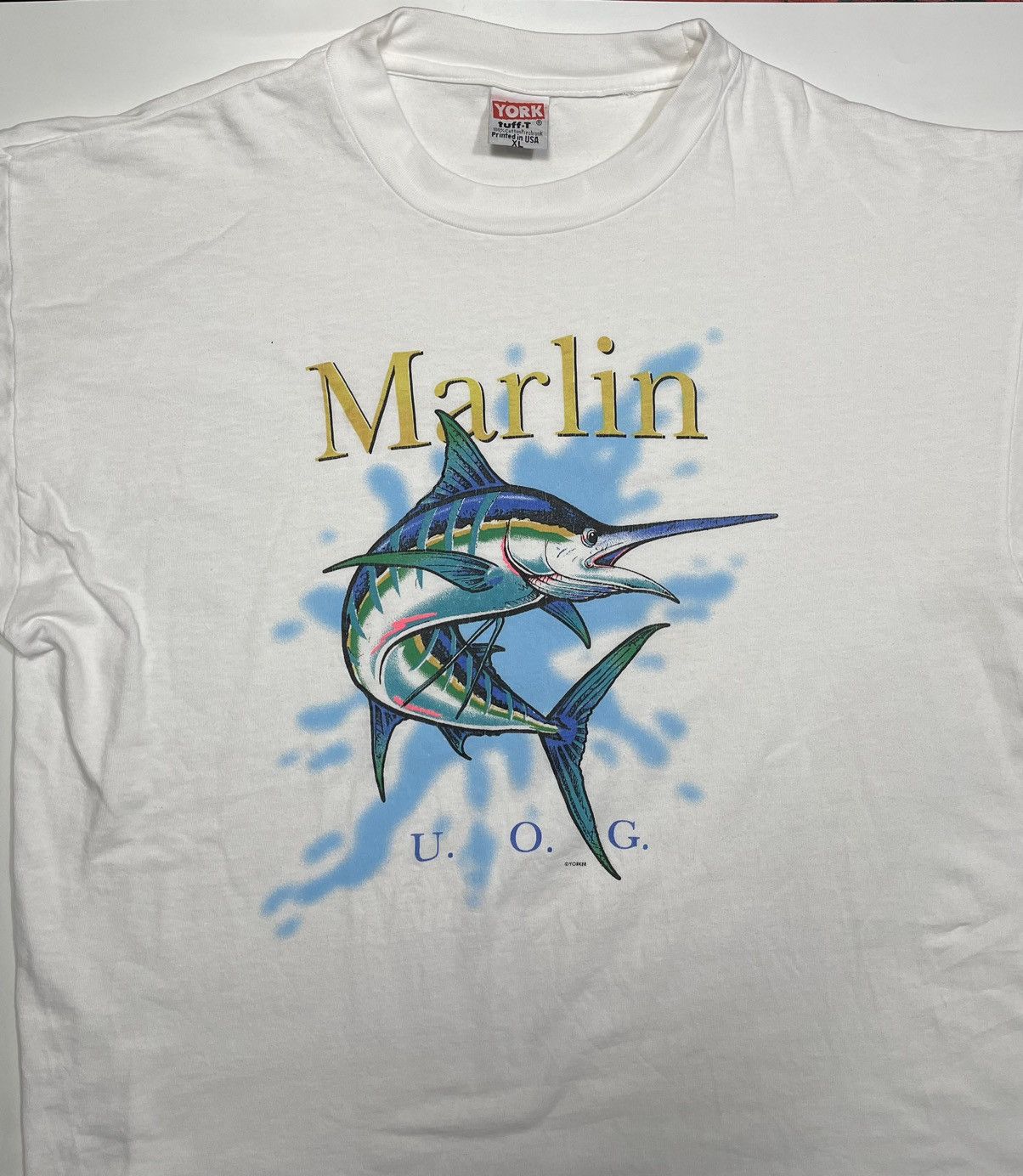 Vintage Vintage 90s Marlin Yorker copyright single stitch cuff Size US XL / EU 56 / 4 - 3 Thumbnail
