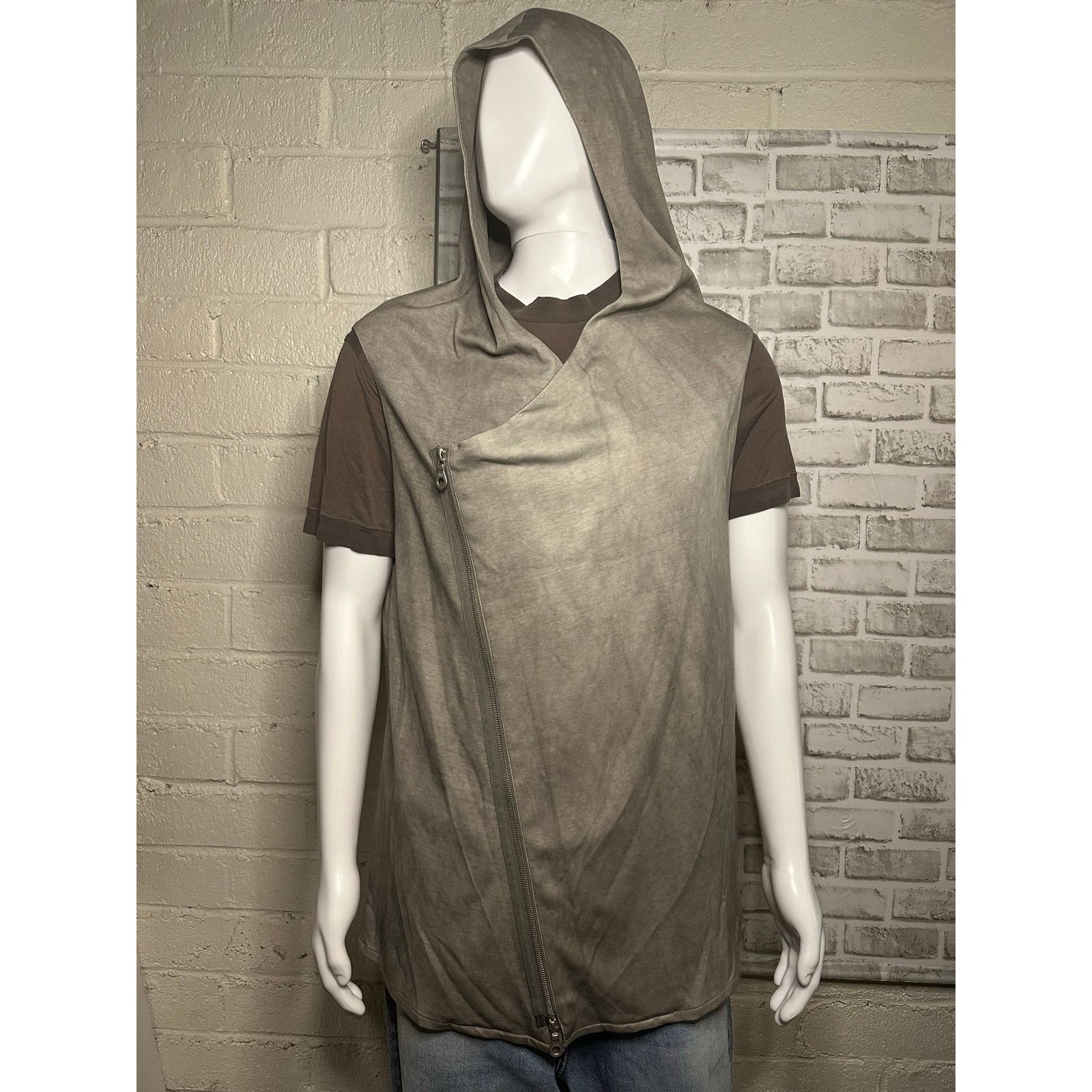 Firmament Berlin Nomad Hooded Vest Post-Apocalyptic Style Stone Gray EU 50 Size US L / EU 52-54 / 3 - 12 Thumbnail