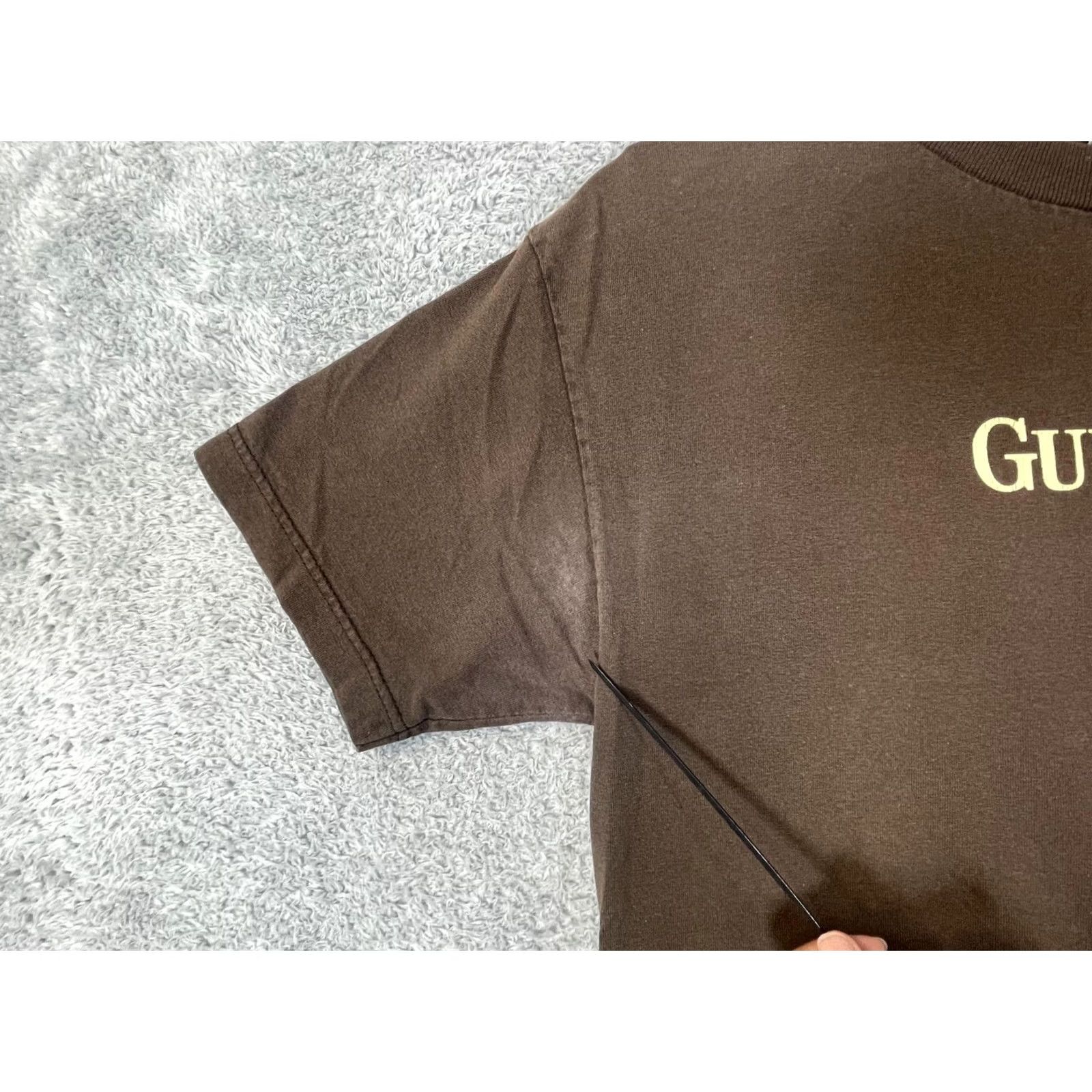 Vintage Guinness Shirt Mens M Brown Graphic Tee Front Back Logo Stout St. Patrick's Day 100% Cotton Crew Neck Short Sleeve Size US M / EU 48-50 / 2 - 5 Thumbnail