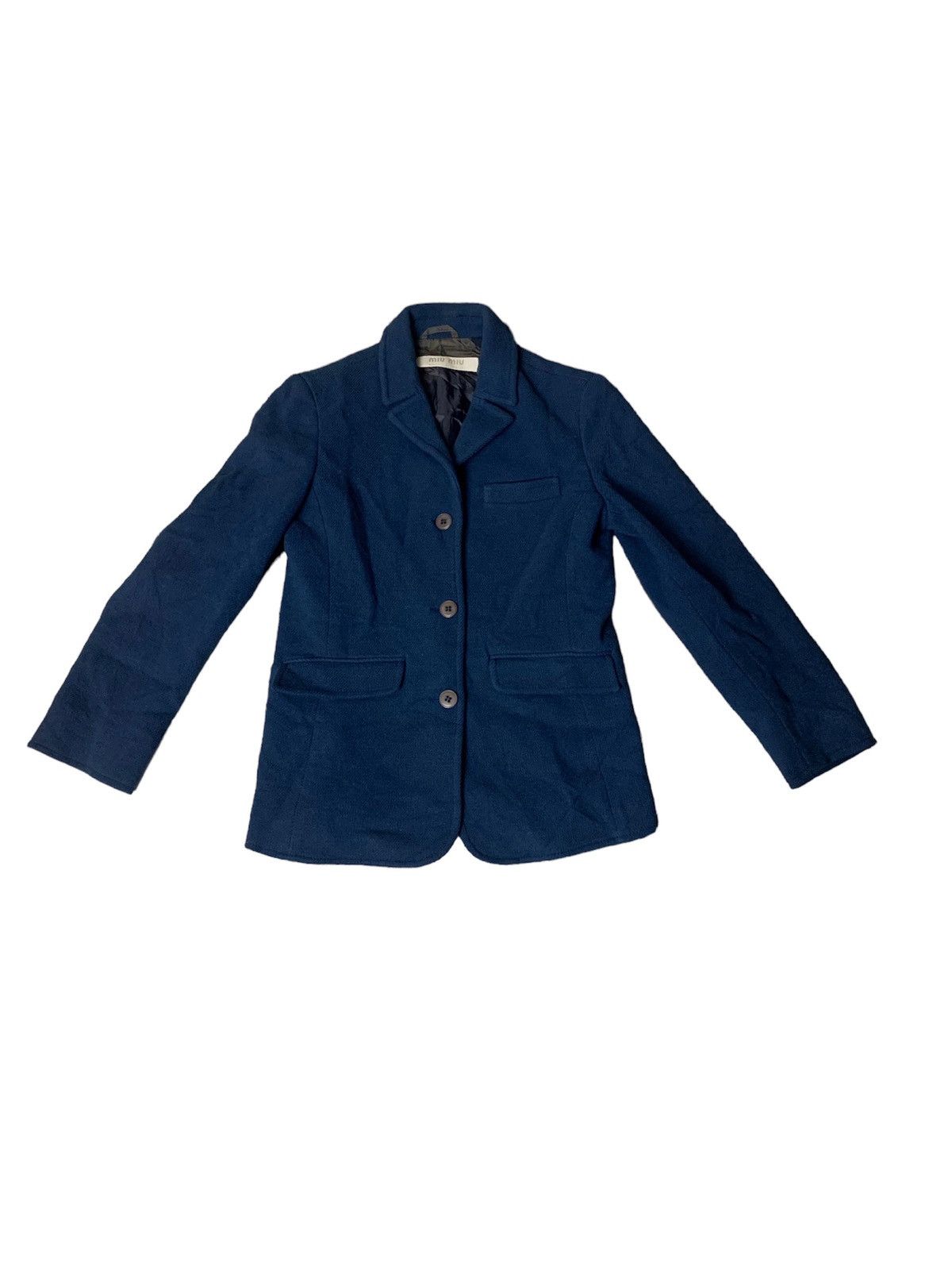 Miu Miu × Vintage 90s Miu miu blazer Size S / US 4 / IT 40 - 1 Thumbnail