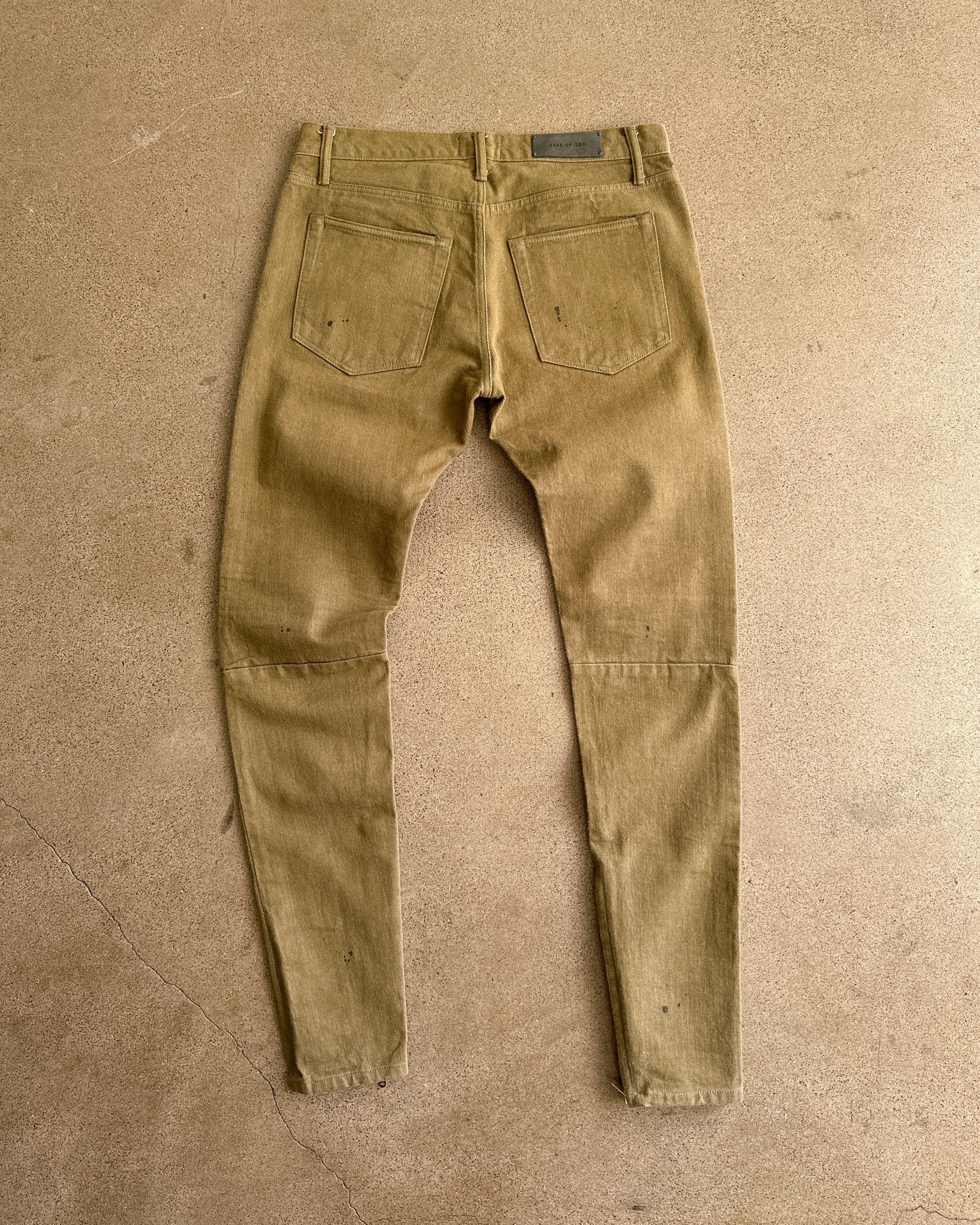 Fear of God Fear Of God Jeans Fifth Collection Gold Olive Green Selvedge Size US 34 / EU 50 - 9 Thumbnail