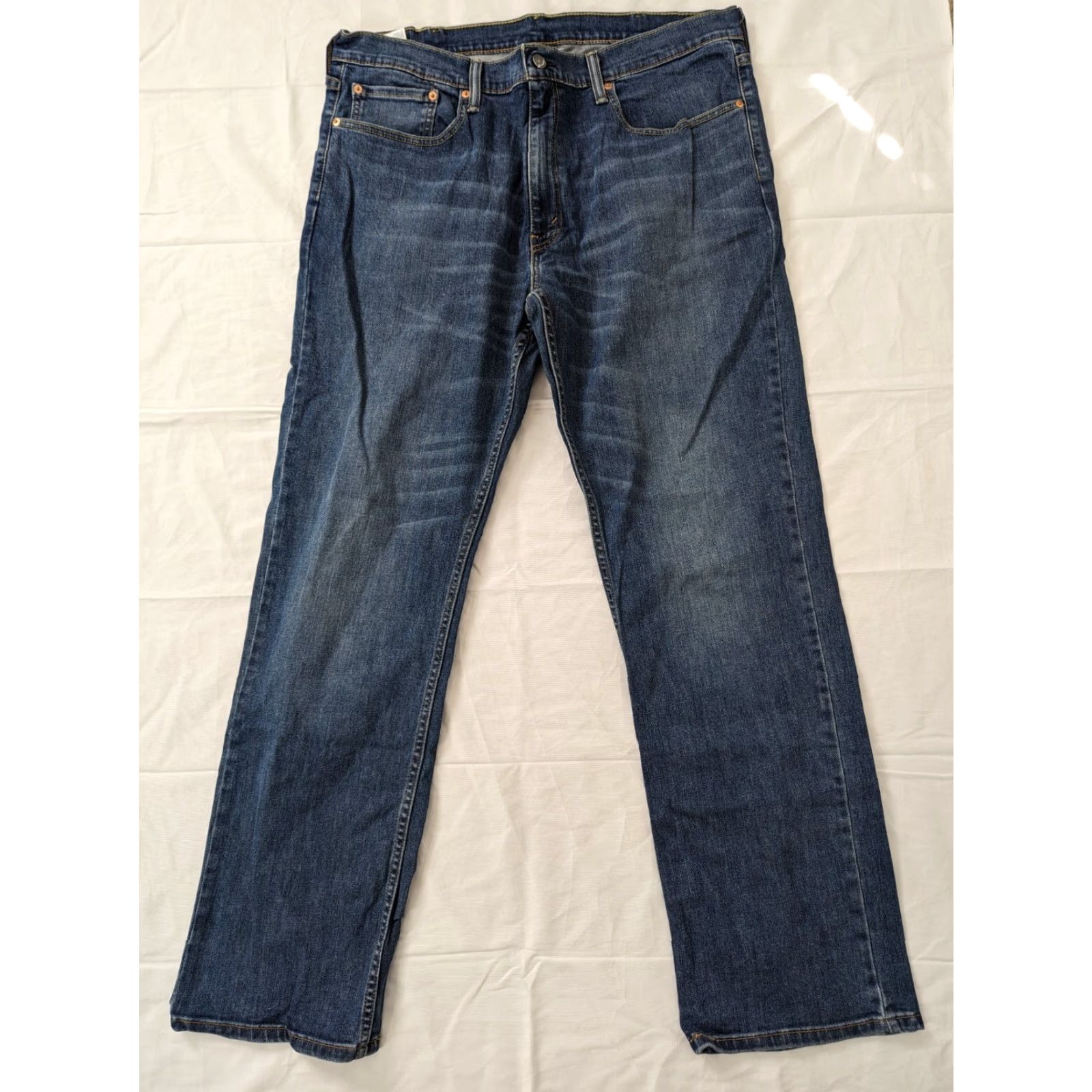 Vintage Levis 559 Jeans Men 38x34 Relaxed Straight Fit Blue M5M Jeans Mens Straight Denim Mid Blue Work 2010s Size US 38 / EU 54 - 2 Thumbnail