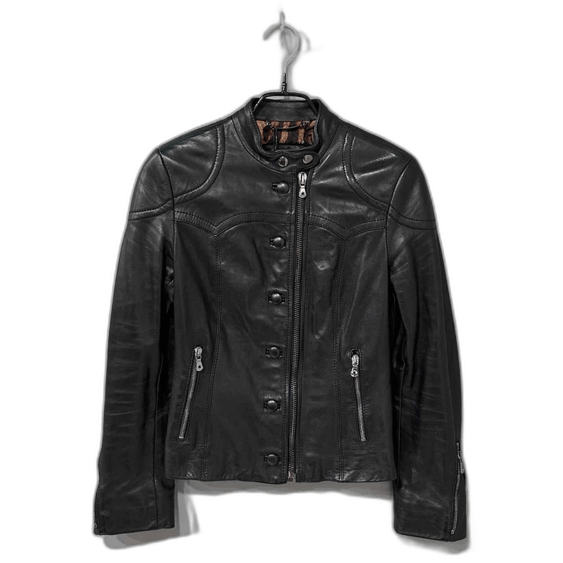 Dolce & Gabbana Dolce & Gabbana Black Leather Jacket Size S / US 4 / IT 40 - 1 Thumbnail