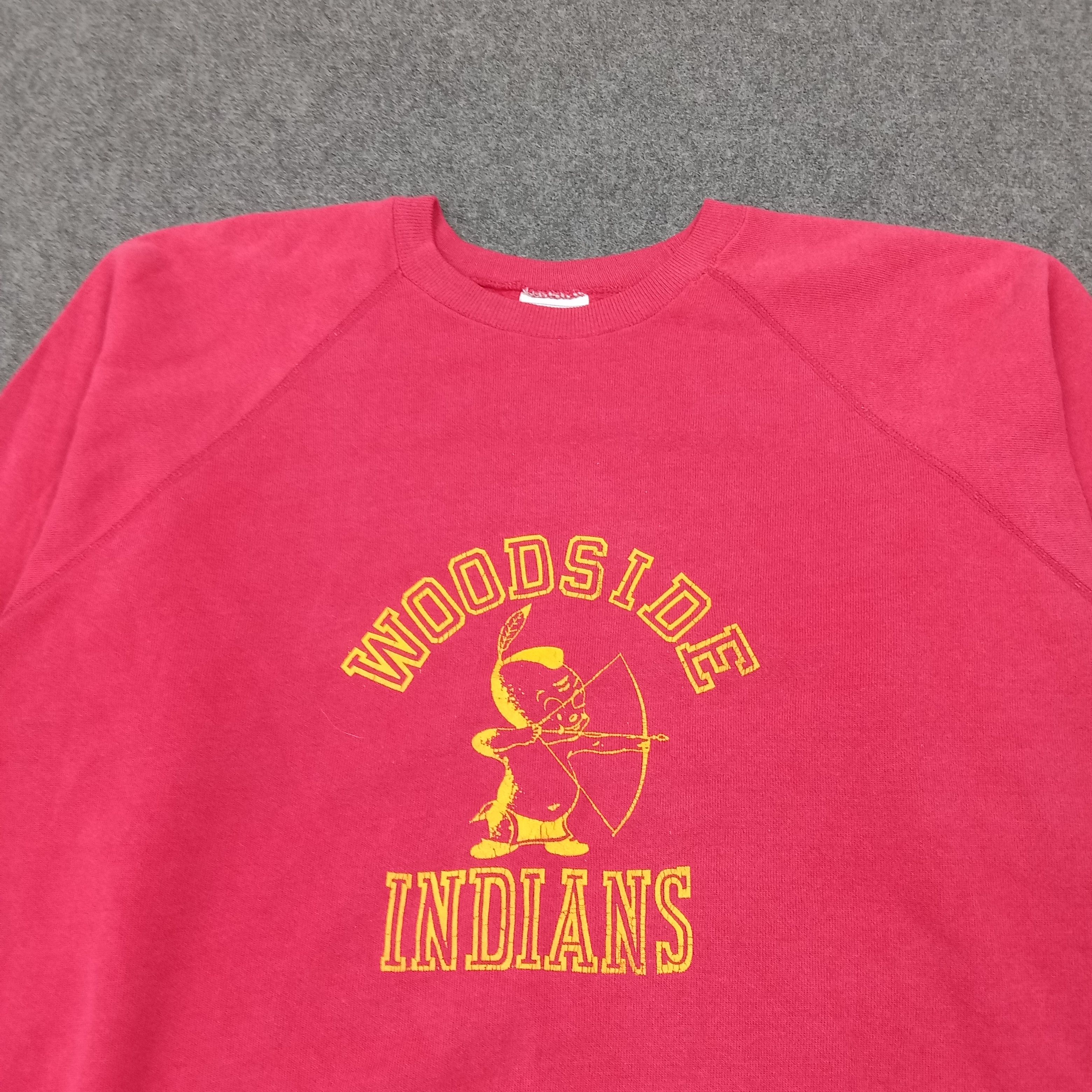 Vintage Woodside Indians American Football Team Sweatshirt C264N24 Size US L / EU 52-54 / 3 - 2 Thumbnail