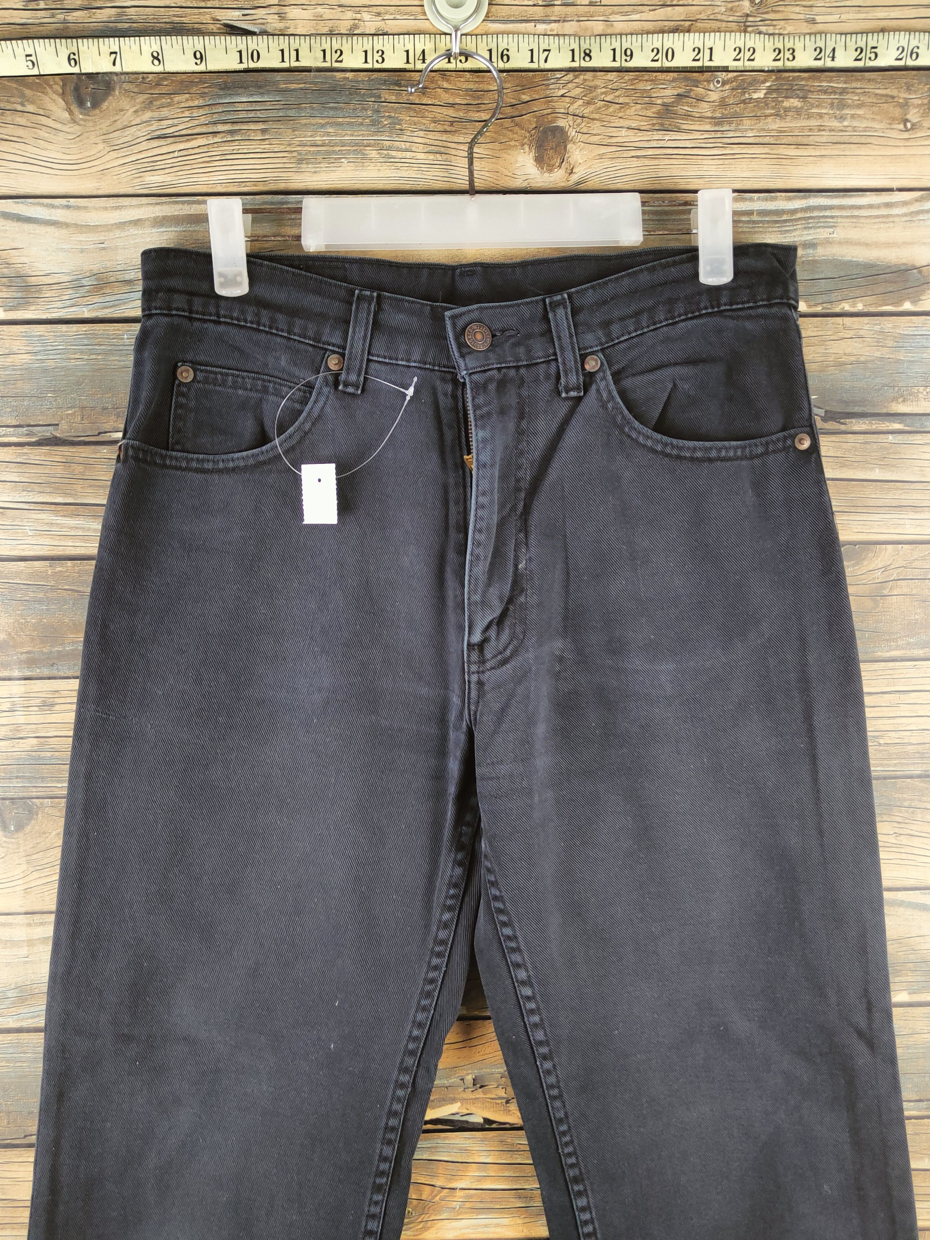 Levi's 508 Levi's Black Distressed Ripped Soft Jeans #S2811 Size US 31 - 2 Thumbnail