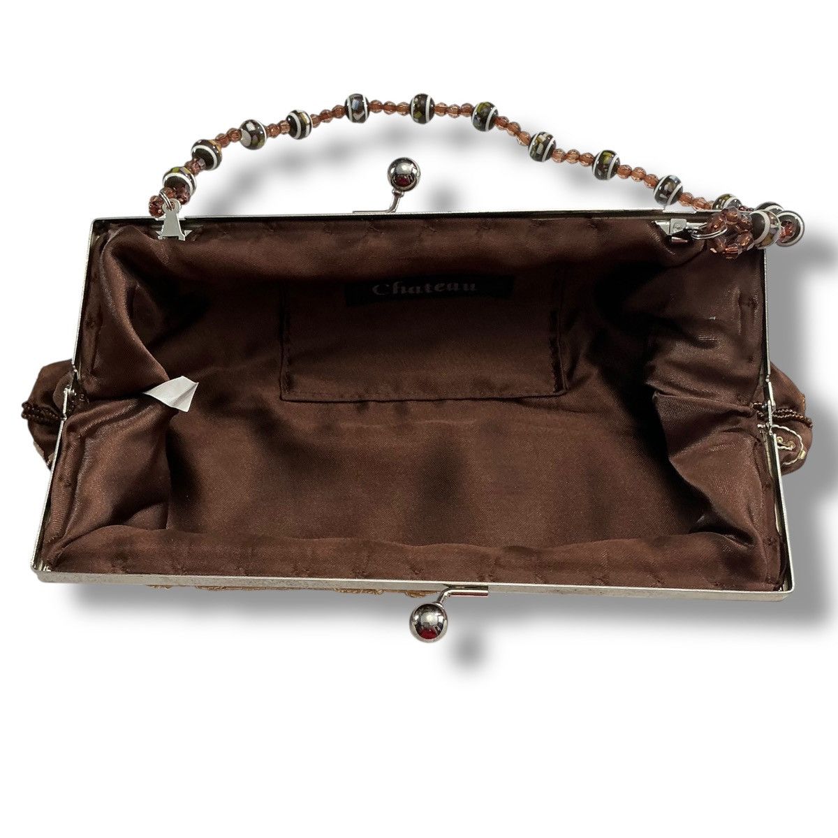 Other Vintage Chateau Brown and Gold Embroidered Clutch Size ONE SIZE - 6 Thumbnail