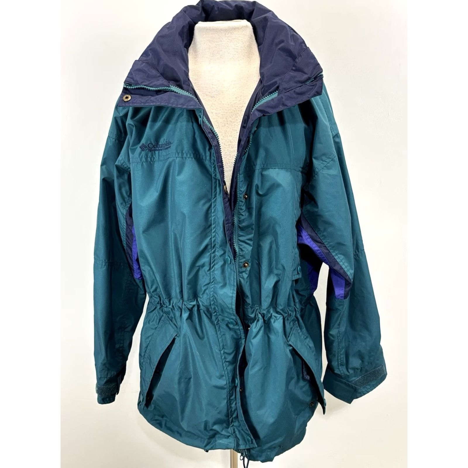 Altea VINTAGE Columbia 3-in-1 Interchange Jacket Womens L Teal Fleece Liner Jacket Ski 90s Women Mens Size L / US 10 / IT 46 - 3 Thumbnail