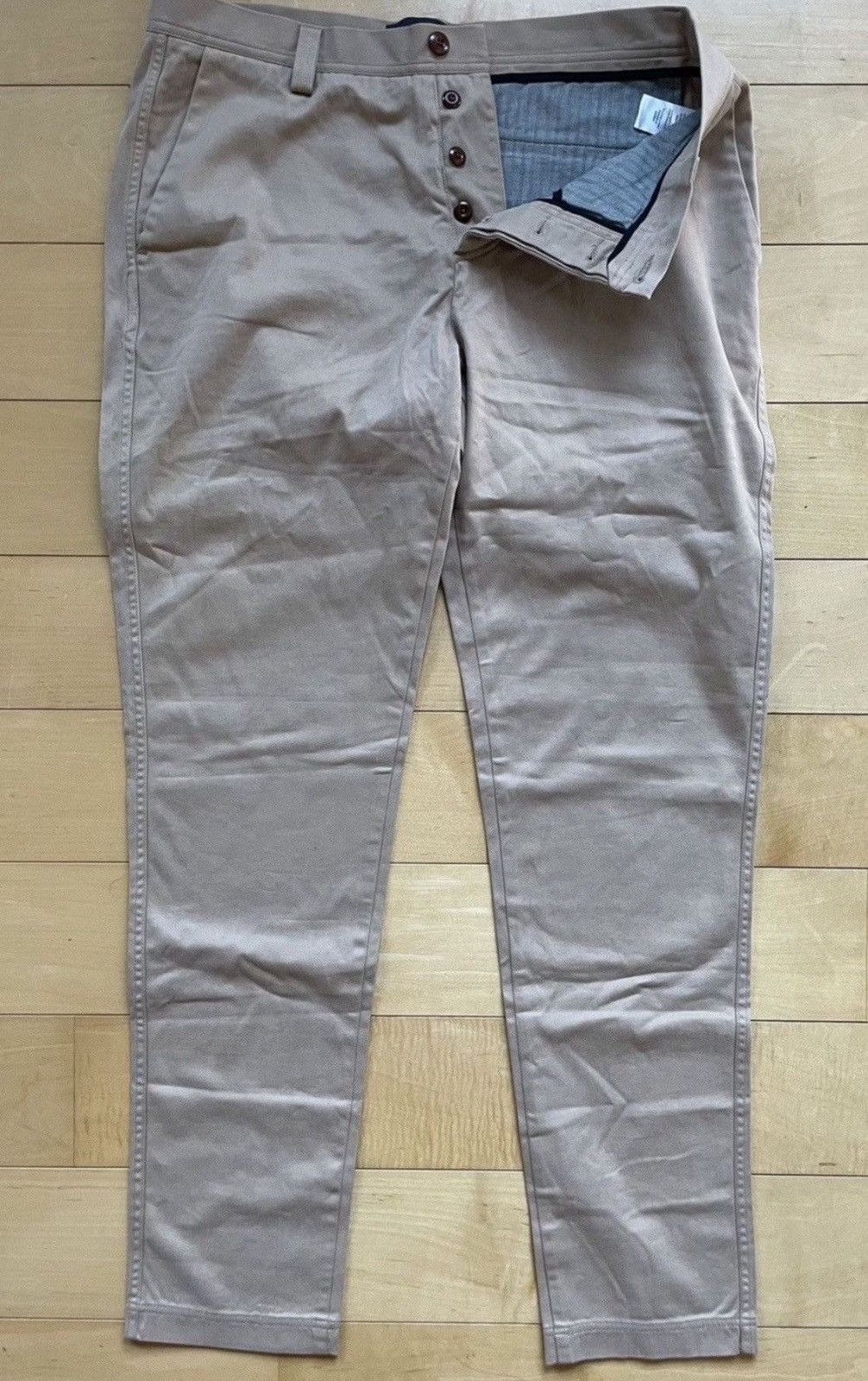 Wings + Horns Brushed Khaki Chinos Size US 34 / EU 50 - 4 Thumbnail