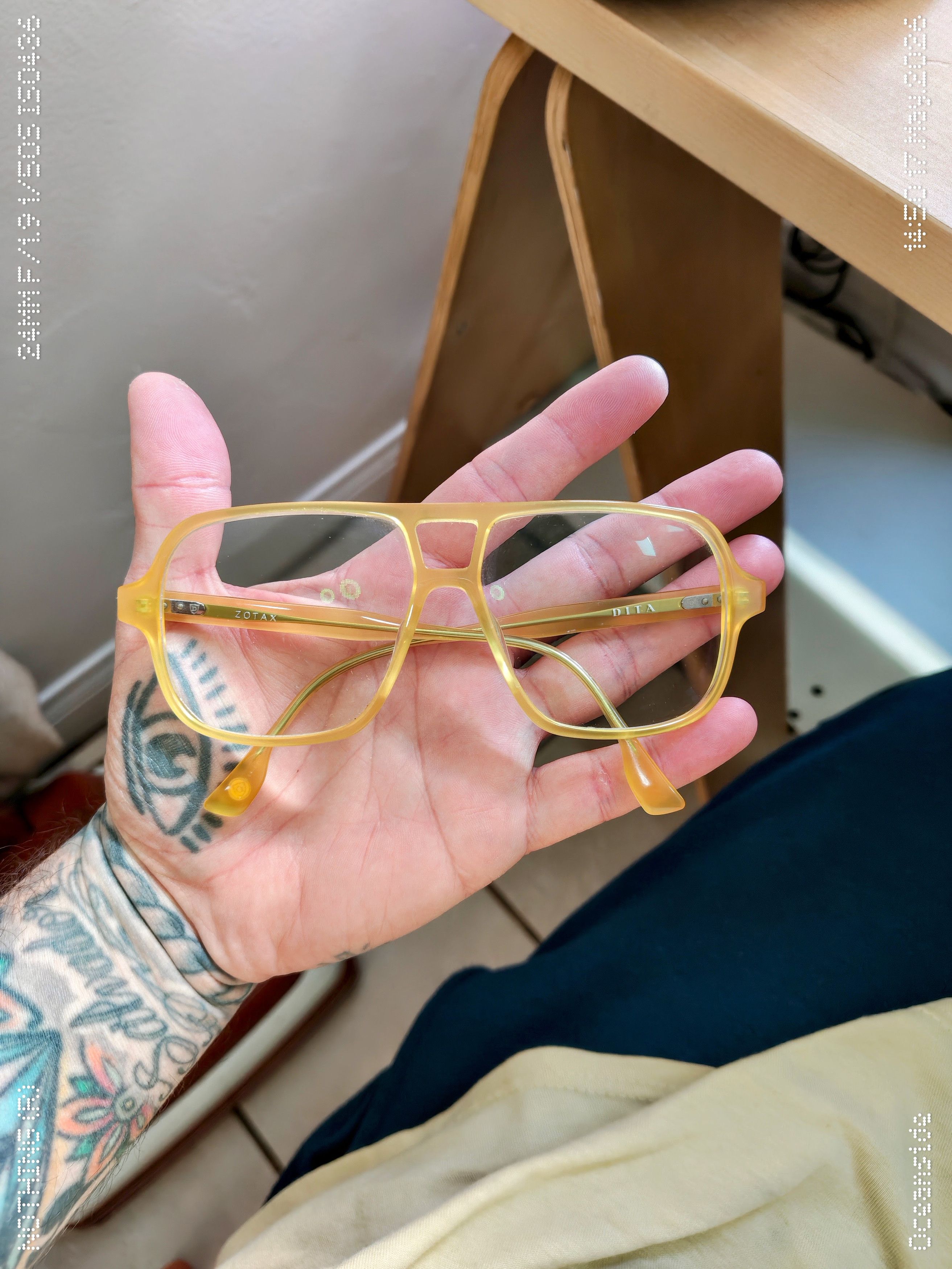Dita DITA Zotax RX / Sunglasses Yellow Crystal Made In Japan Size ONE SIZE - 1 Thumbnail