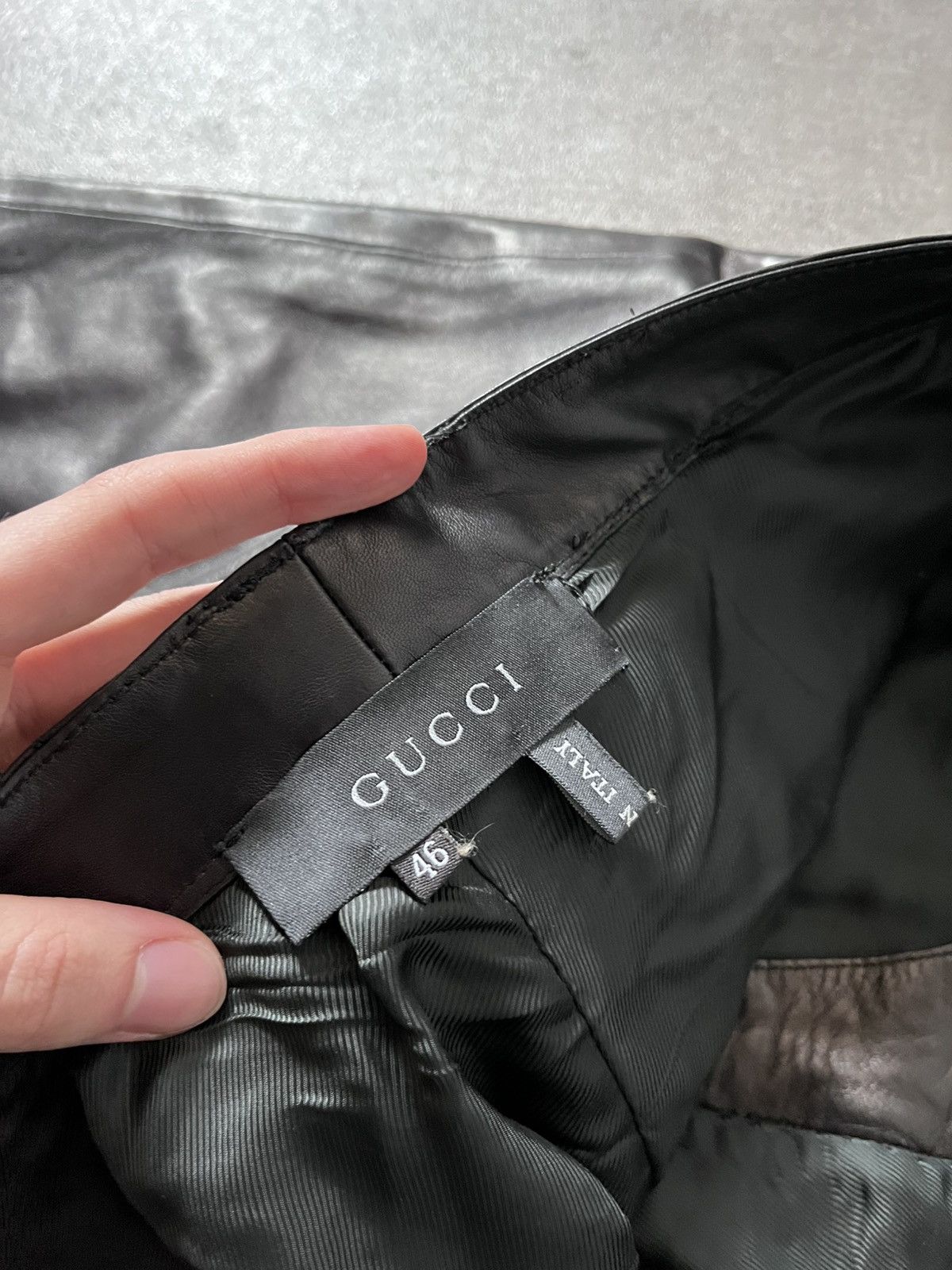 Gucci Gucci by Tom Ford 00s black leather pants Size US 30 / EU 46 - 14 Thumbnail