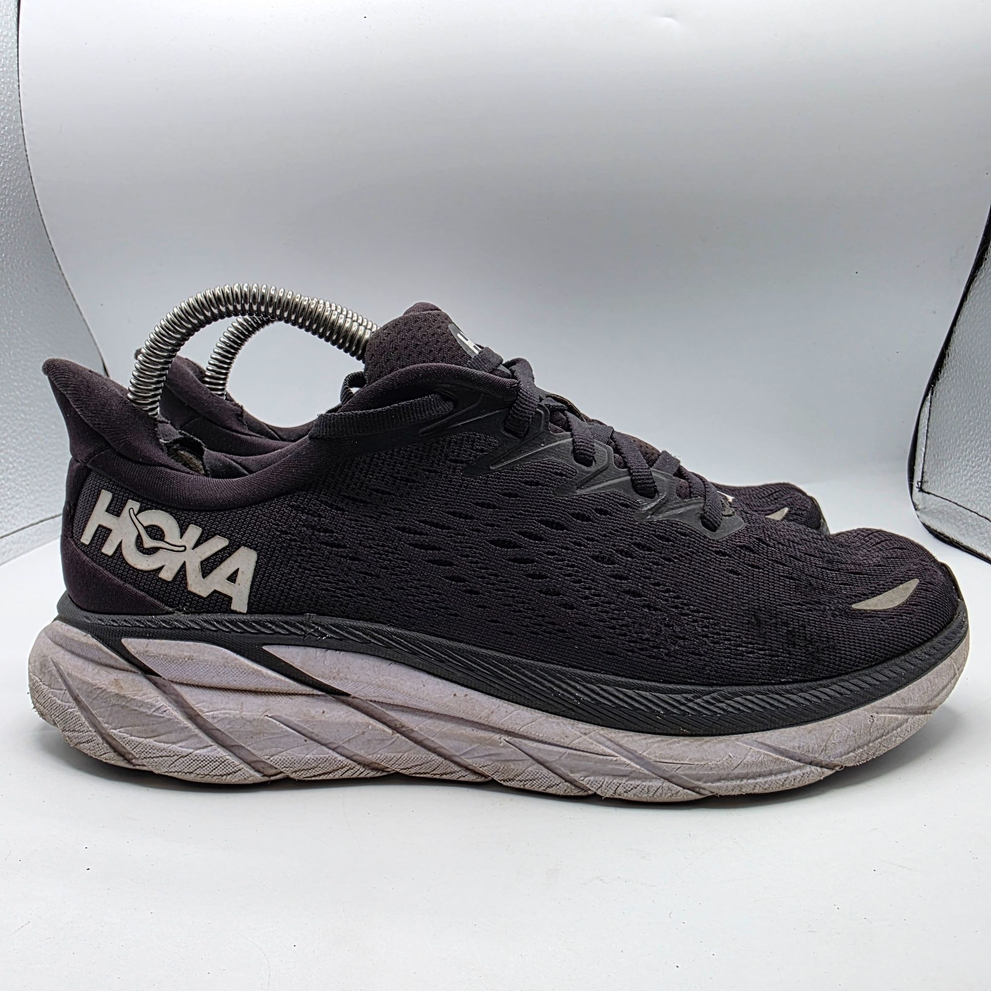 Hoka Hoka One One Clifton 8 Womens Size 8.5 Wide Black Running Sh Size US 8.5 / IT 38.5 - 12 Thumbnail
