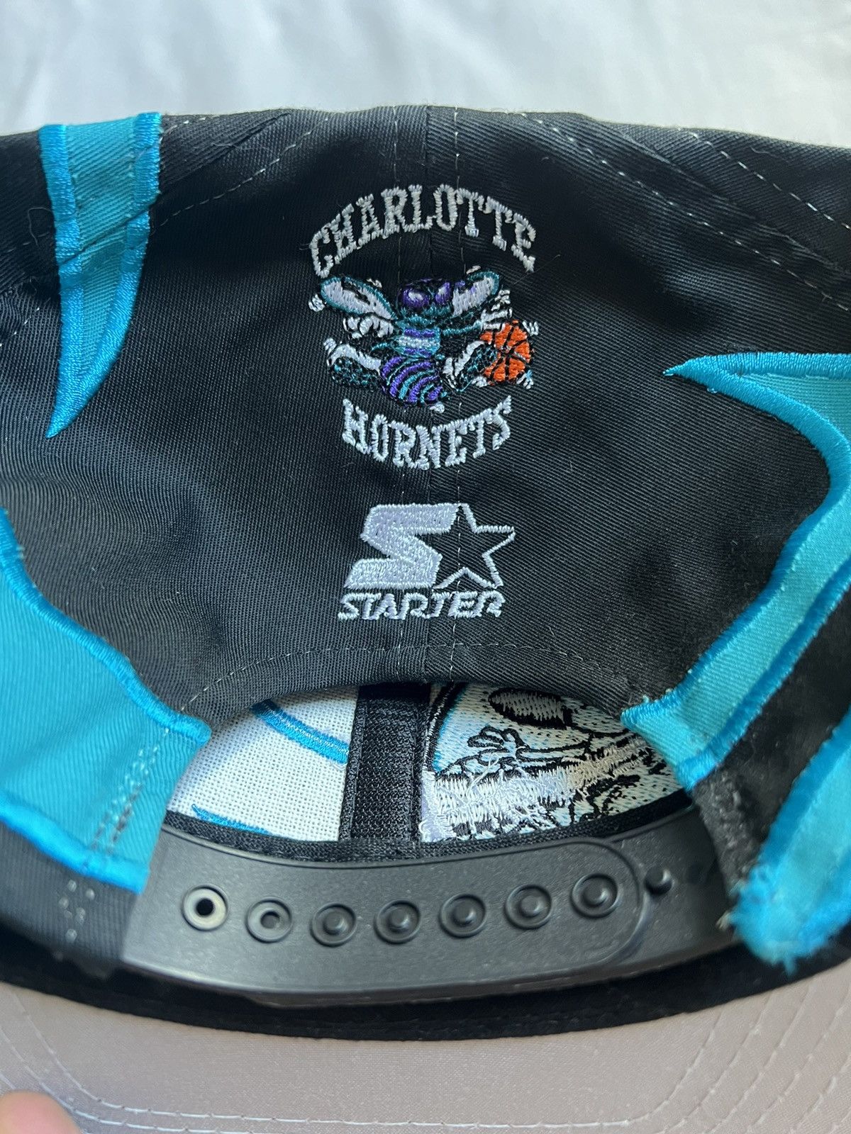 Starter × Vintage Charlotte Hornets NBA vintage deadstock starter hat Size ONE SIZE - 2 Thumbnail