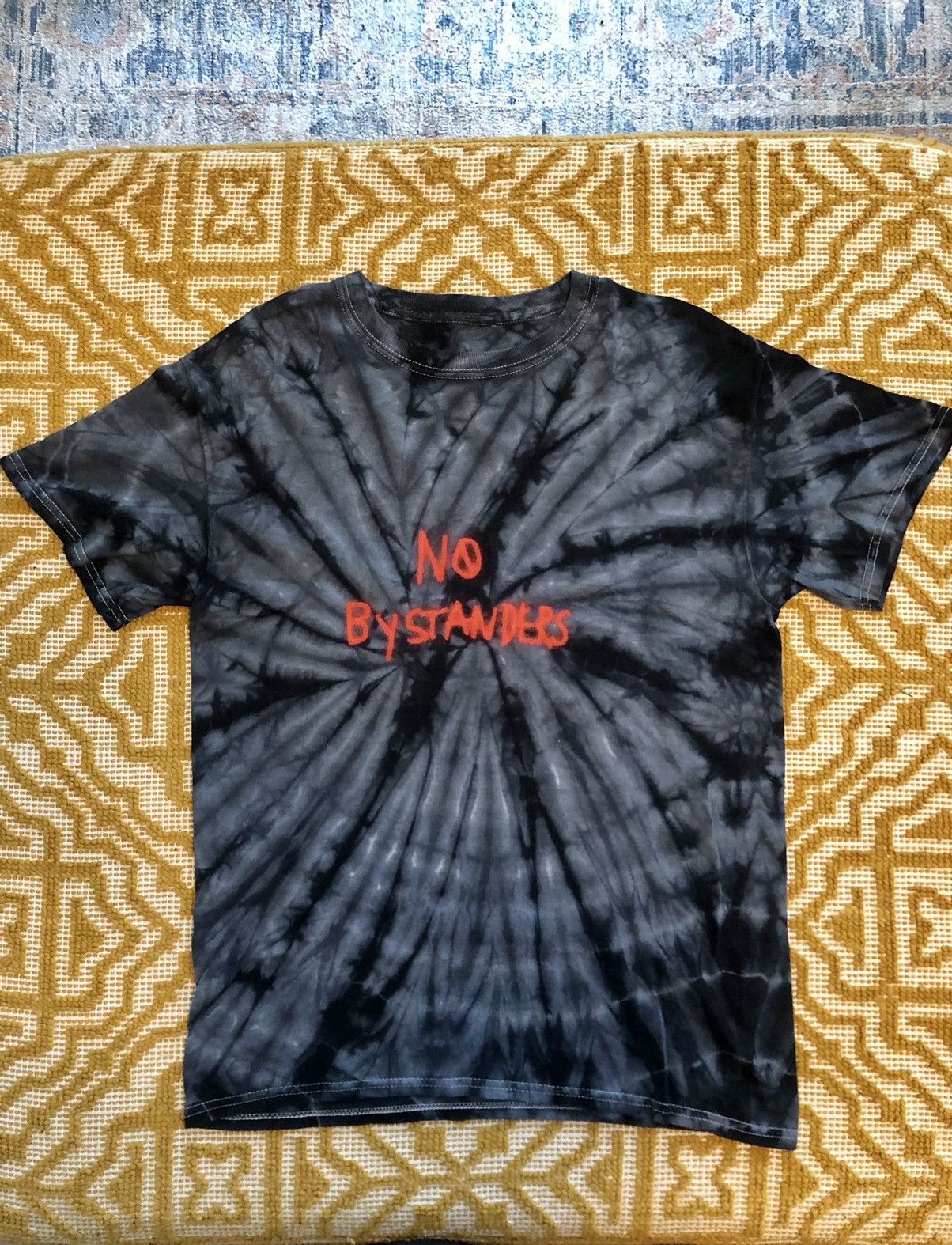Travis Scott Travis Scott Black Tie-Dye “No Bystanders” T-Shirt Size US M / EU 48-50 / 2 - 1 Thumbnail