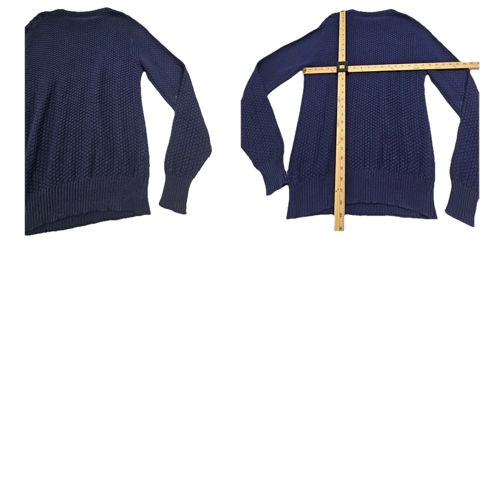Vintage VINTAGE Lord Jeff Sweater Shirt M Mens Cable Knit Navy Blue Cotton USA Size US M / EU 48-50 / 2 - 8 Thumbnail