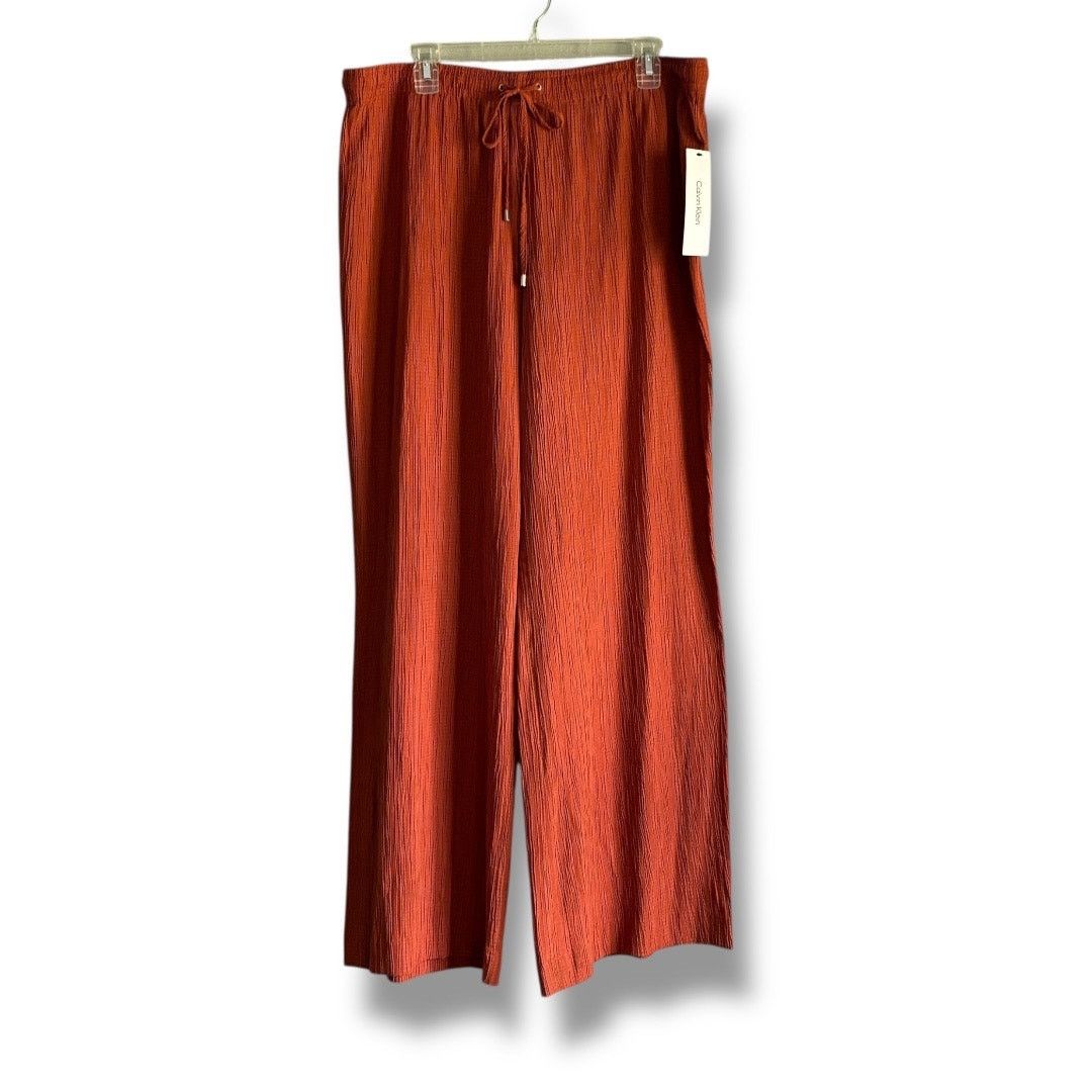 Calvin Klein Calvin Klein crinkle drawstring wide leg pants NWT size XL Size 38" / US 16 / IT 52 - 6 Thumbnail