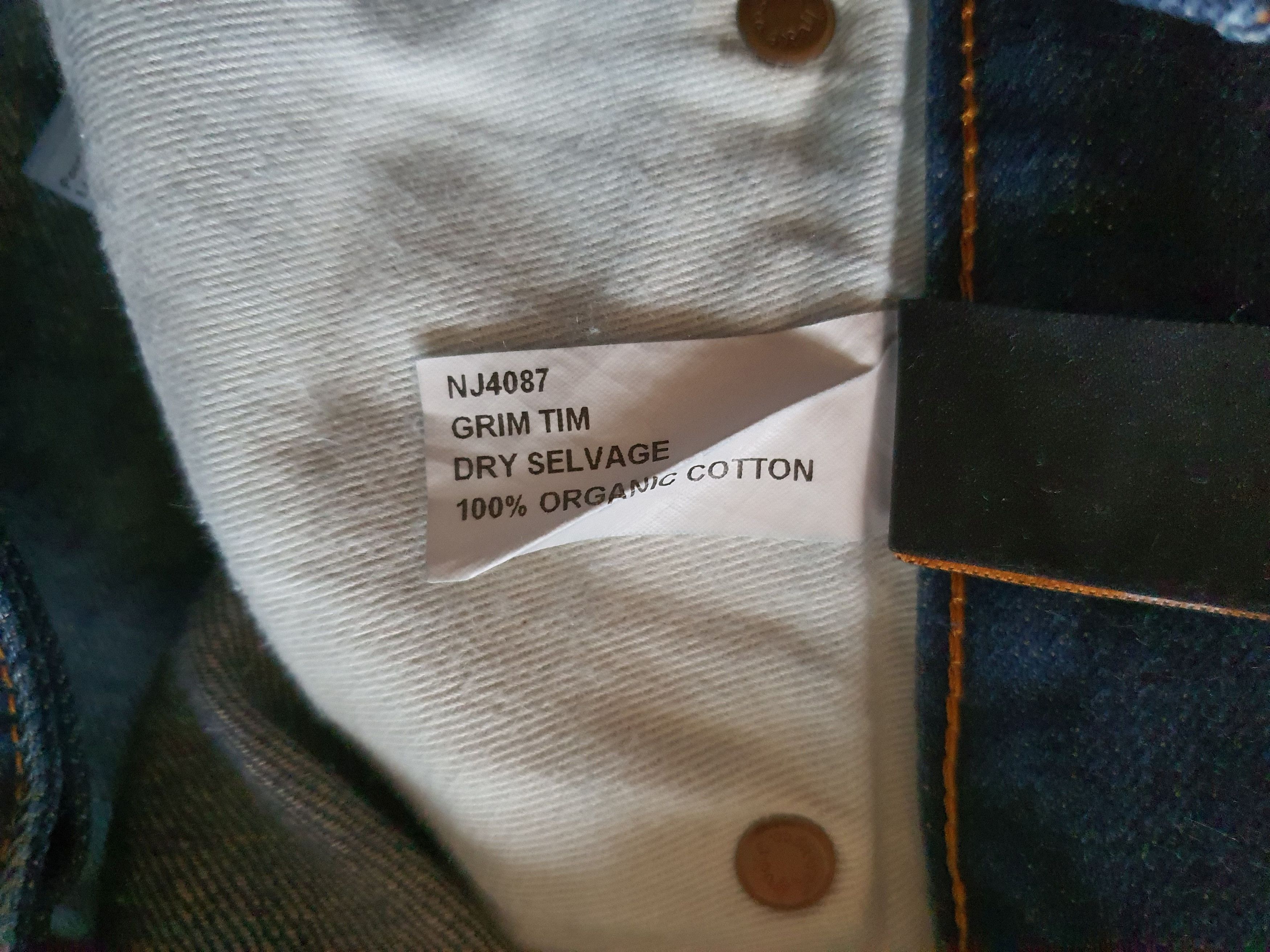Nudie Jeans GRIM TIM DRY SELVAGE (NJ4087) - Selvedge Jeans - W33 Size US 33 - 7 Thumbnail