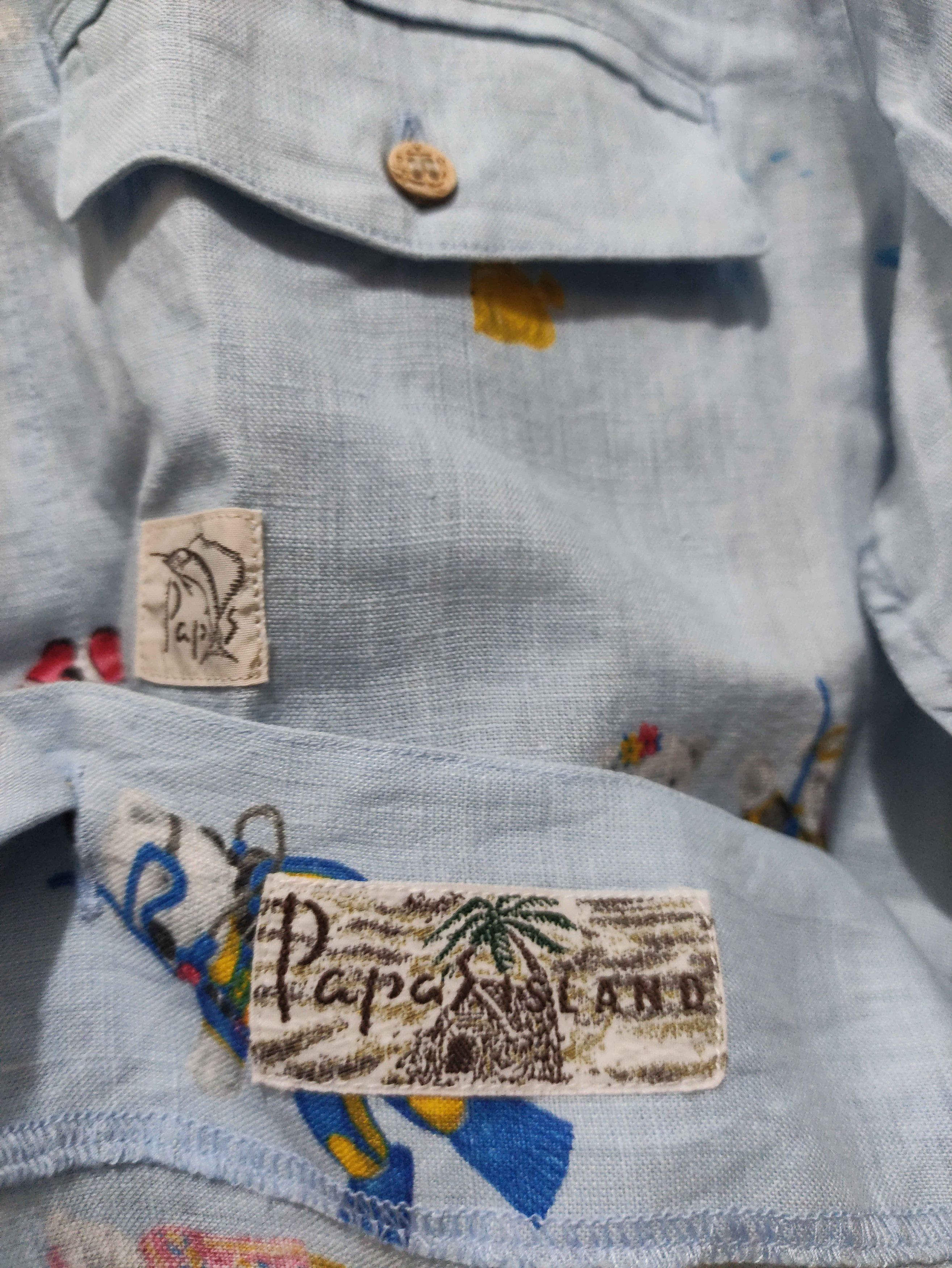 Japanese Brand Papas Diving Bear Print Open Collar Short Sleeve Shirt Size US M / EU 48-50 / 2 - 14 Thumbnail