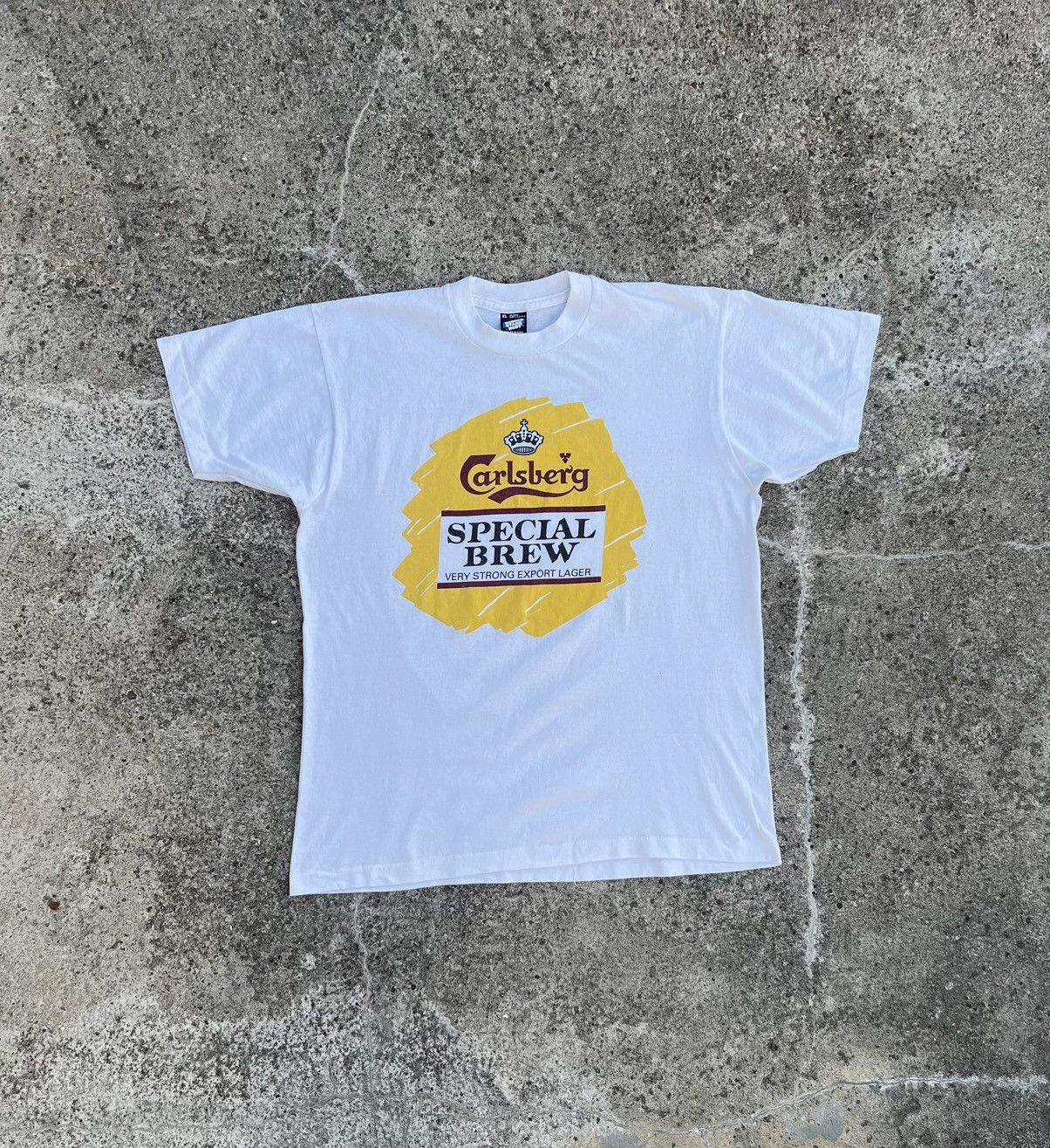 Band Tees × Vintage Vintage 90s Carlsberg Secial Brew Promo Tee Screen Stars Size US L / EU 52-54 / 3 - 1 Thumbnail