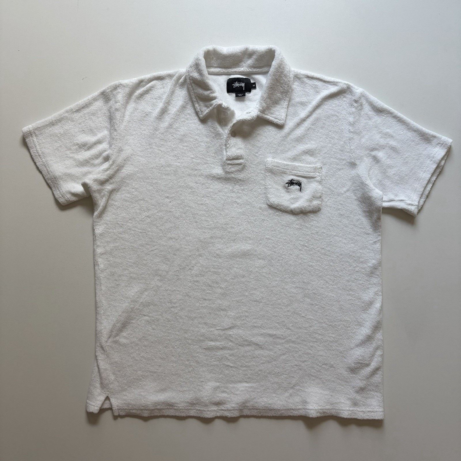 Stussy Stussy orange S cable knit polo shirt | Grailed