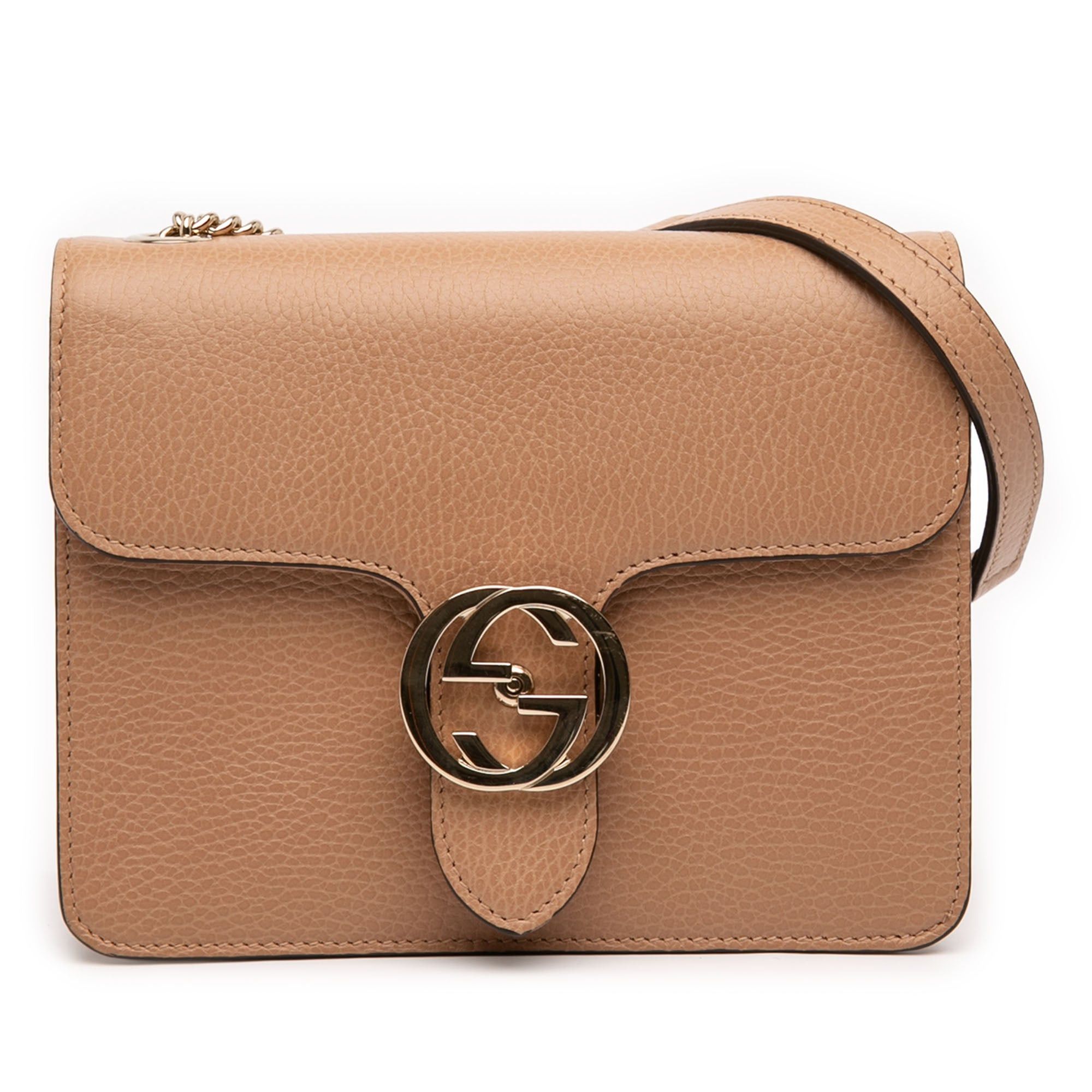 Gucci Small Dollar Calfskin Interlocking G Crossbody Size ONE SIZE - 1 Thumbnail