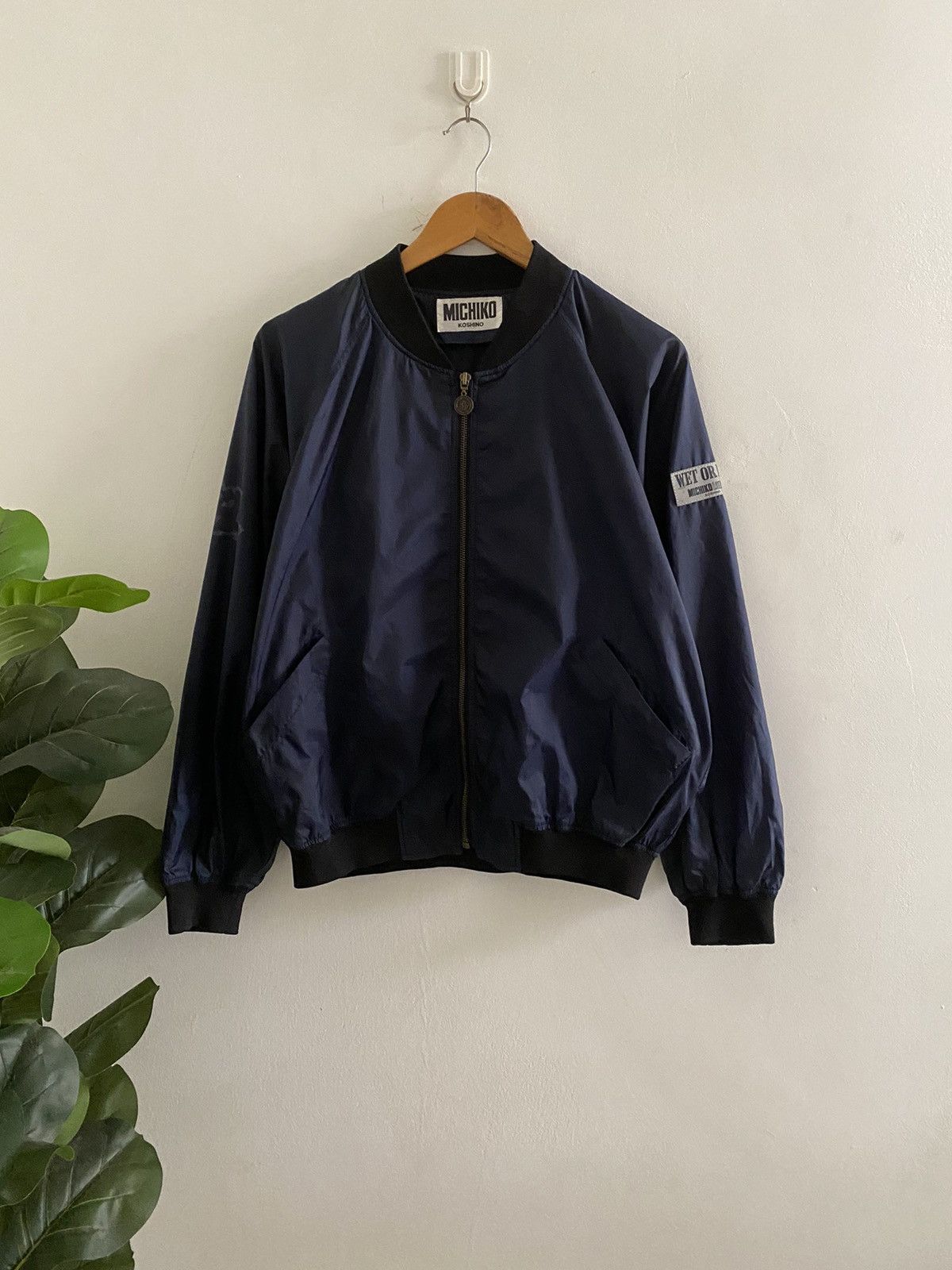 Issey Miyake Rare MICHIKO KOSHINO betwing bomber jacket nice designer Size US M / EU 48-50 / 2 - 2 Thumbnail