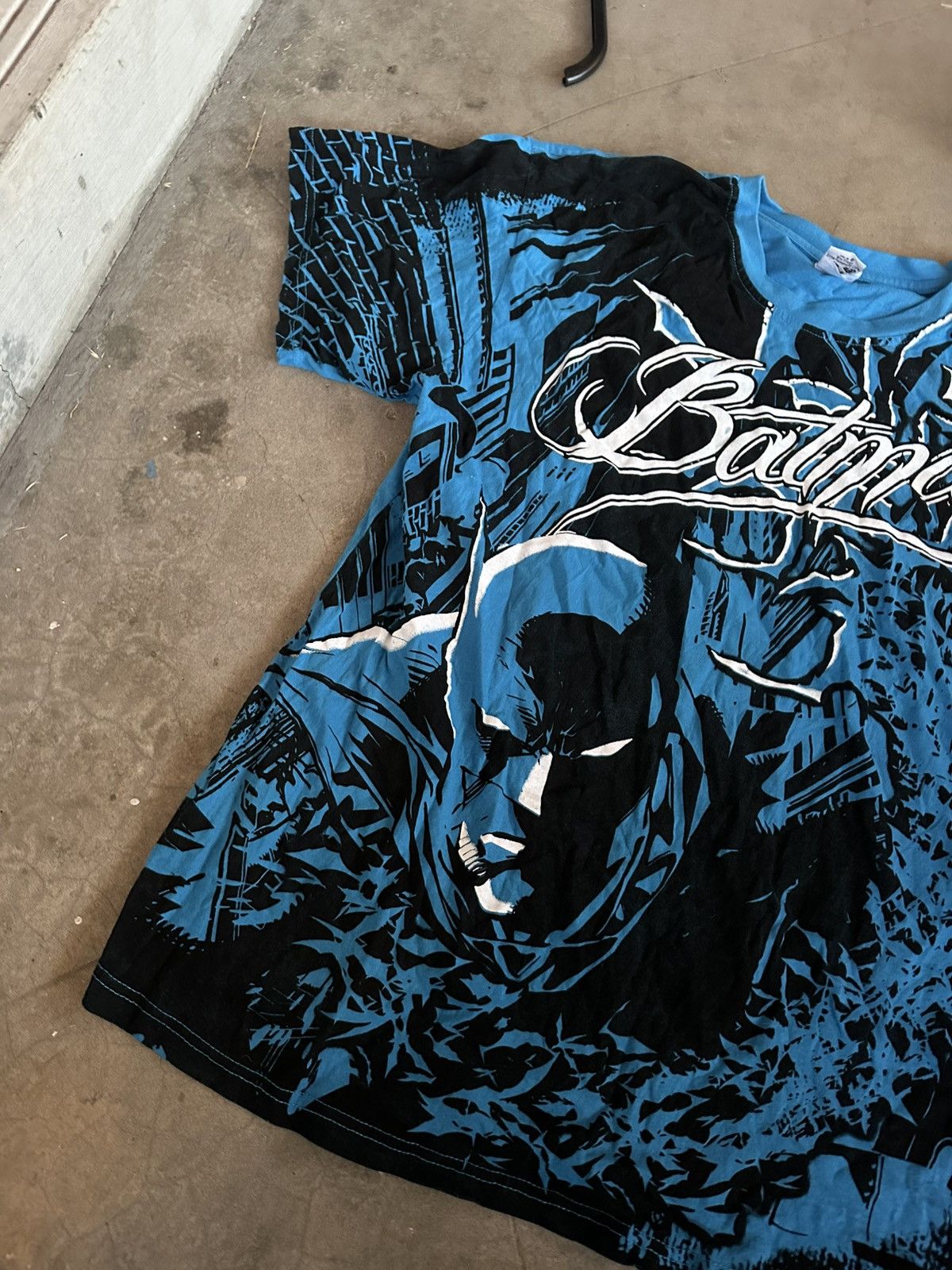 Nickelodeon Vintage Y2K Six Flags All Over Print Batman Tee Shirt Size US XXL / EU 58 / 5 - 4 Thumbnail