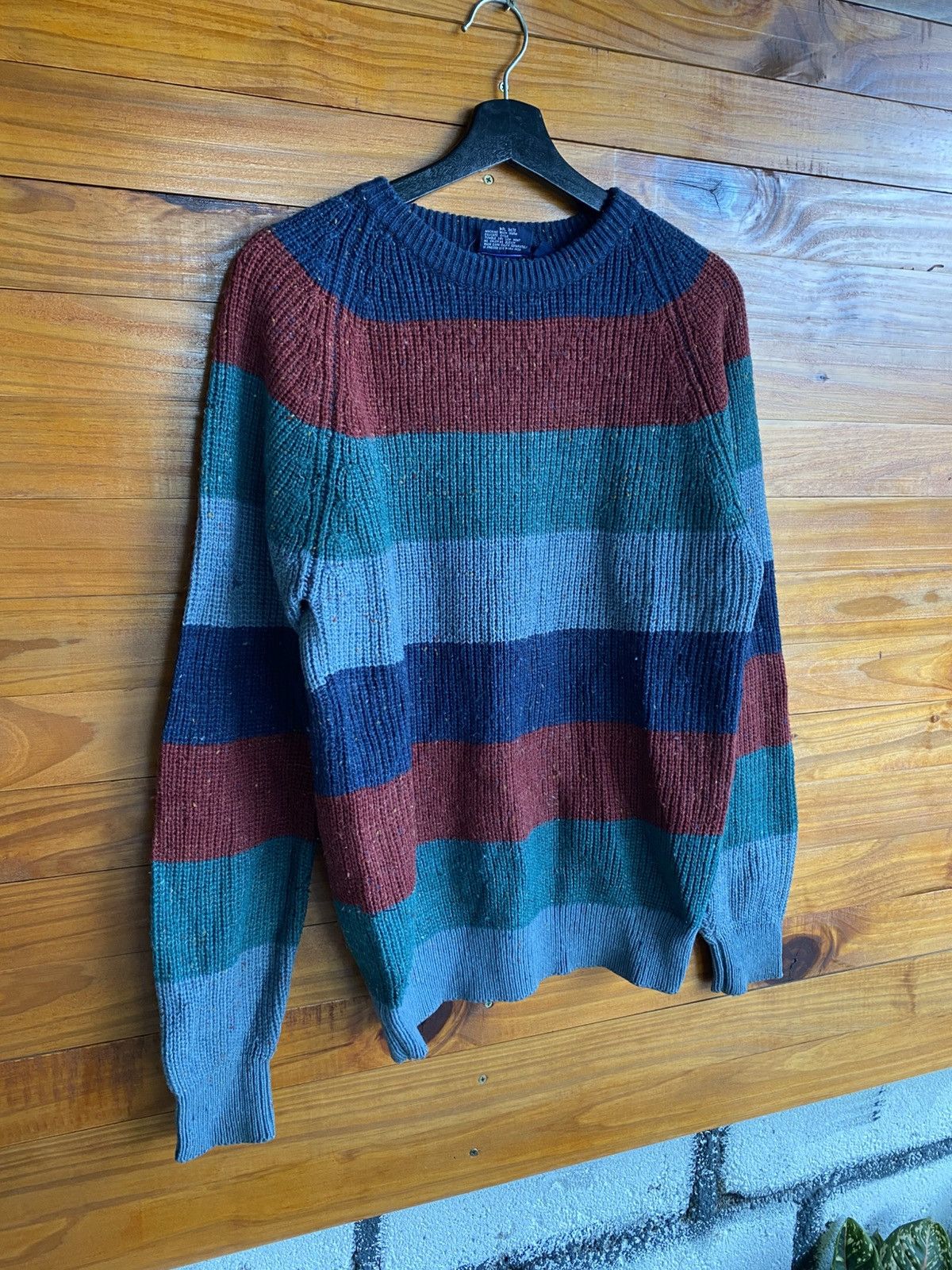 Vintage Vintage The Sundays Sportswea Striped Knit Sweater Speckled Size US S / EU 44-46 / 1 - 5 Thumbnail
