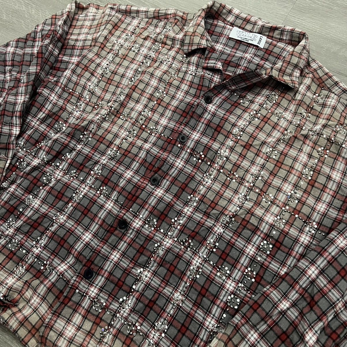 Vale Vale Forever Valley Dreams Rhinestone Flannel Redwood Size US L / EU 52-54 / 3 - 12 Thumbnail