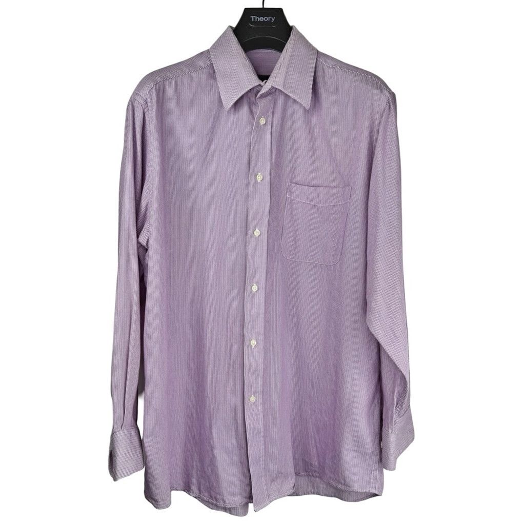 Nicole Miller NICOLE MILLER NEW YORK Men's Designer Pink Button Up L Size US L / EU 52-54 / 3 - 2 Thumbnail