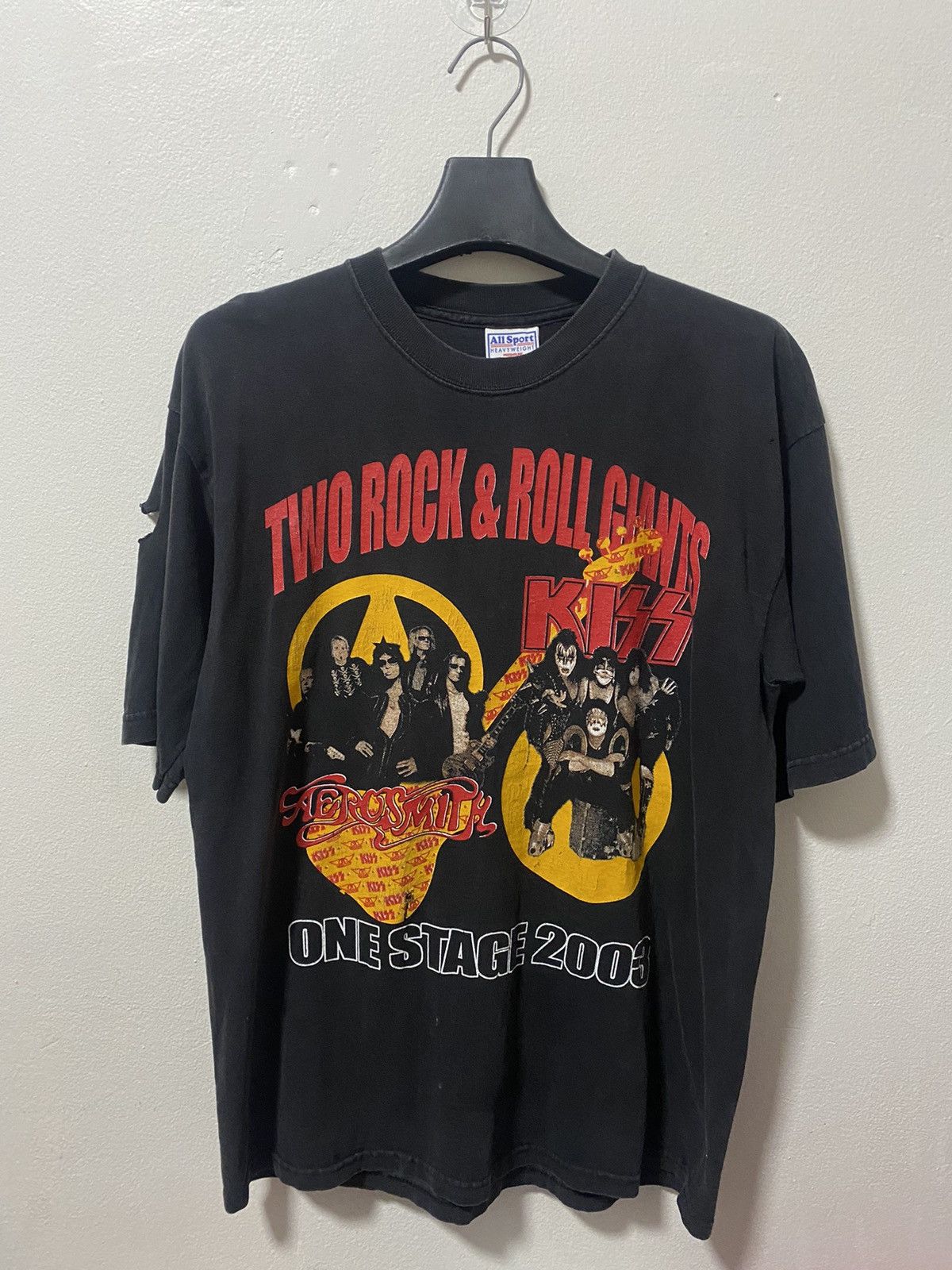 Band Tees Kiss and Aerosmith Tour 2003 Size US L / EU 52-54 / 3 - 1 Thumbnail