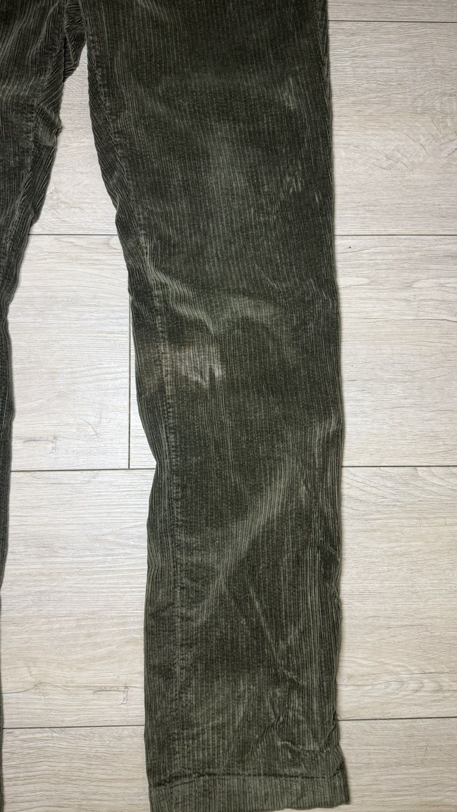 Other Y2K 2000s Hunter Green Corduroy 34 x 30 Slim Straight Pants Size US 34 / EU 50 - 3 Thumbnail