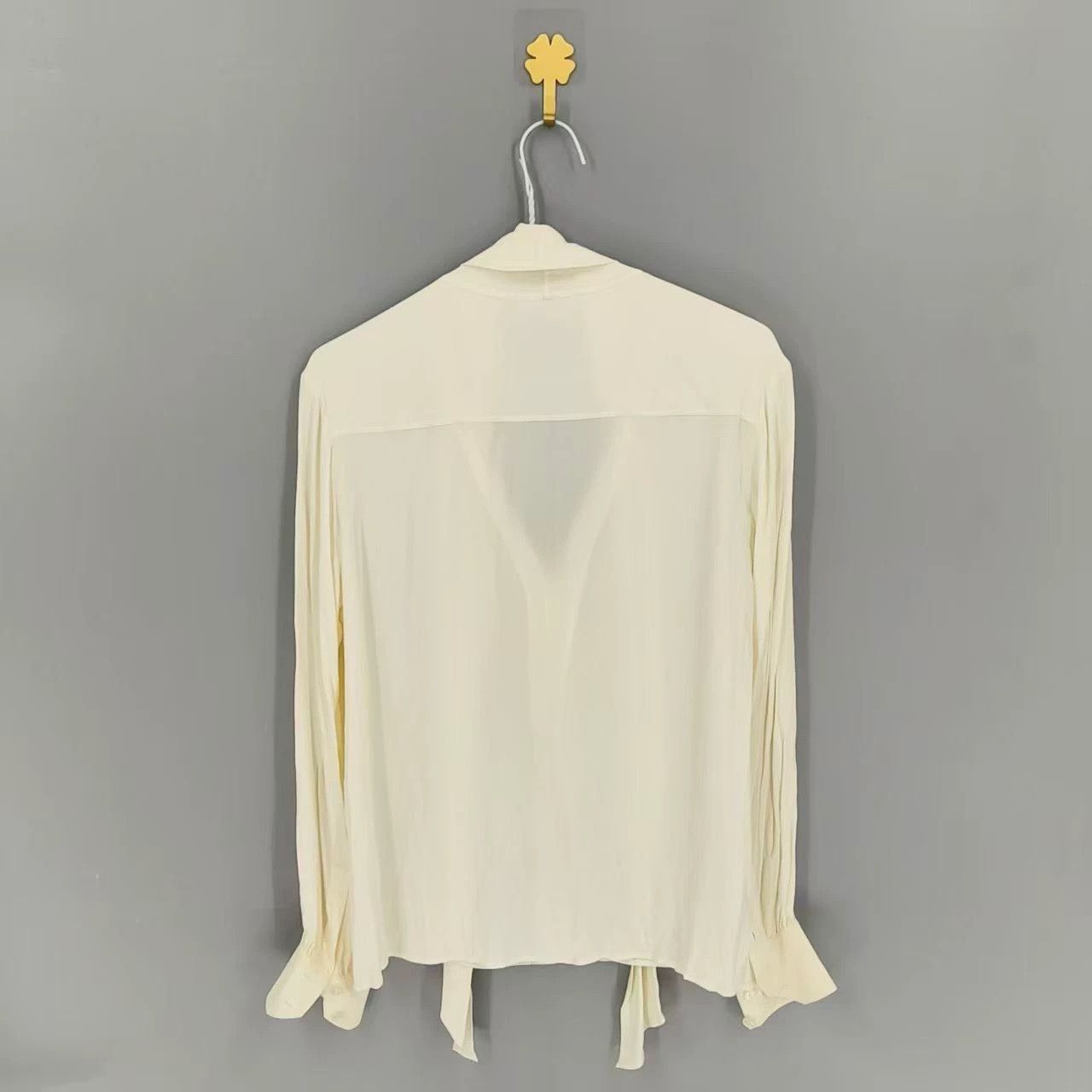 Celine Celine Silk Ribbon Shirt Size XS / US 0-2 / IT 36-38 - 2 Thumbnail