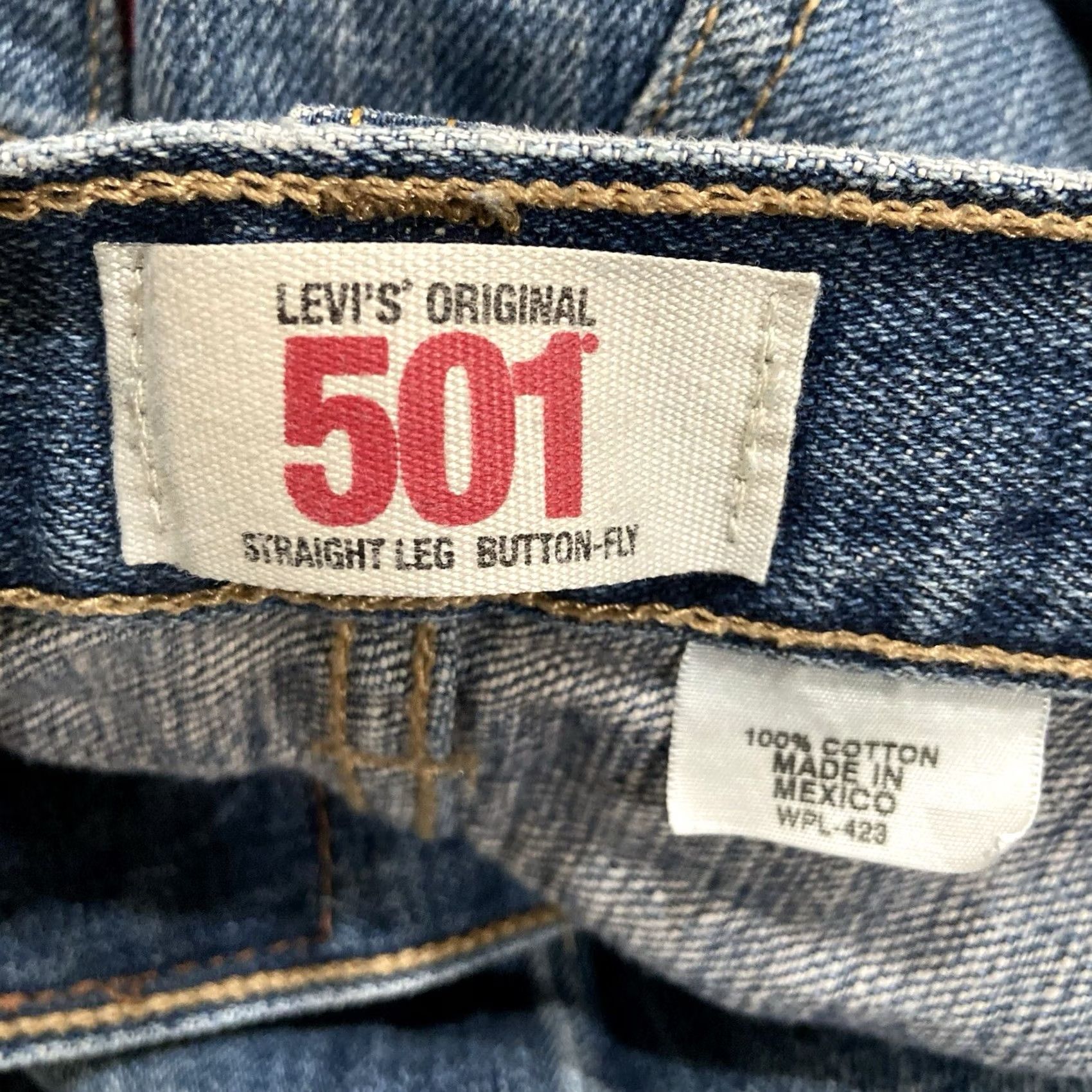 Levi's Levi's 501 Jeans Mens 38x32 Blue Denim Button Fly Levi'S 501 Series 90s USA Size US 32 / EU 48 - 6 Thumbnail