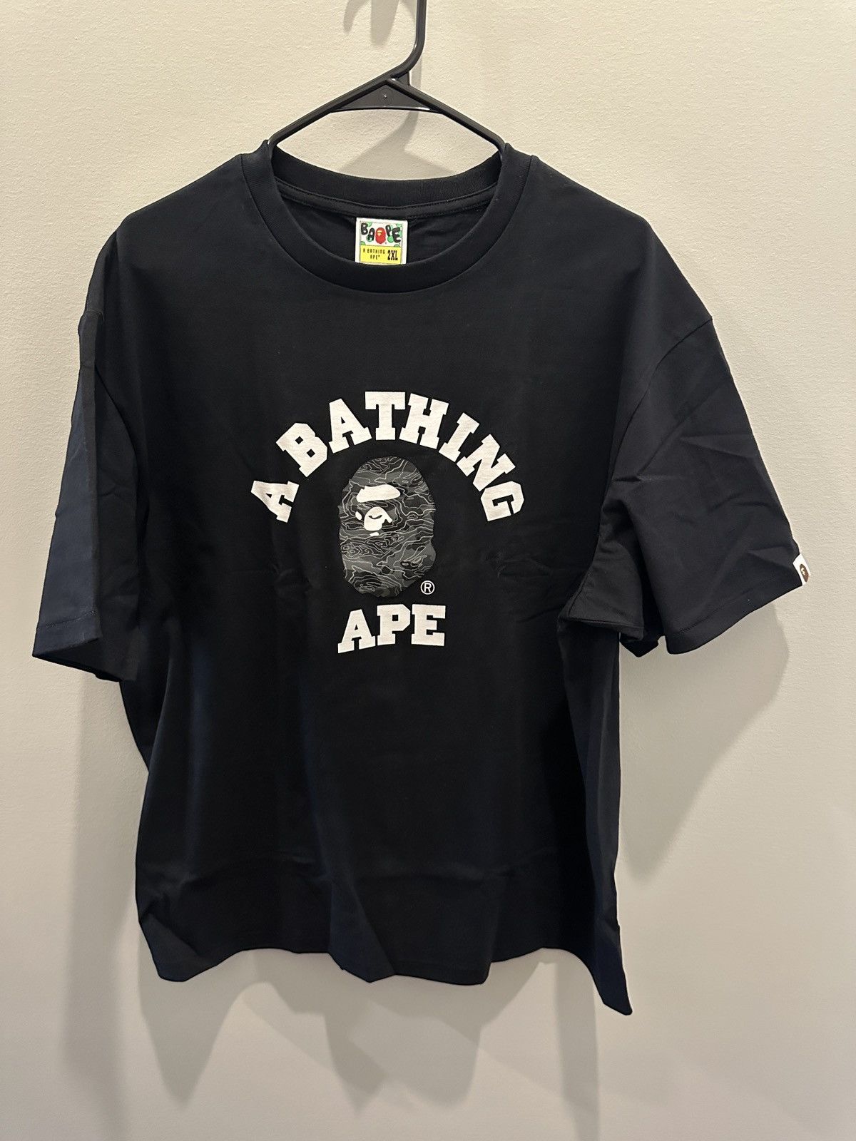 Bape Layered Line Camo College Tee Size US XXL / EU 58 / 5 - 2 Thumbnail