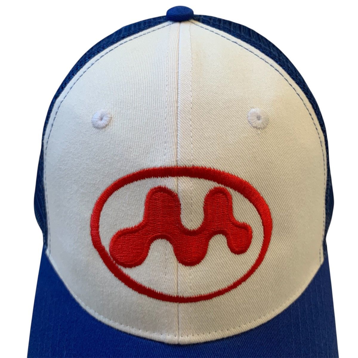 帽子 Mowalola puff puff tracker blue Mowalola Blue Puff Puff Trucker Hat