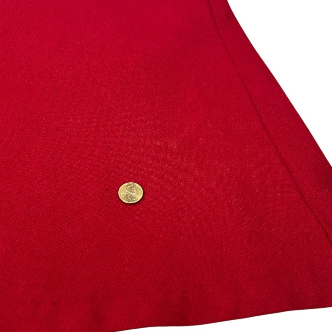 Other Vintage Requirements Red Wool / Nylon A-Line Maxi Skirt Size Size 40" / US 18 - 6 Thumbnail