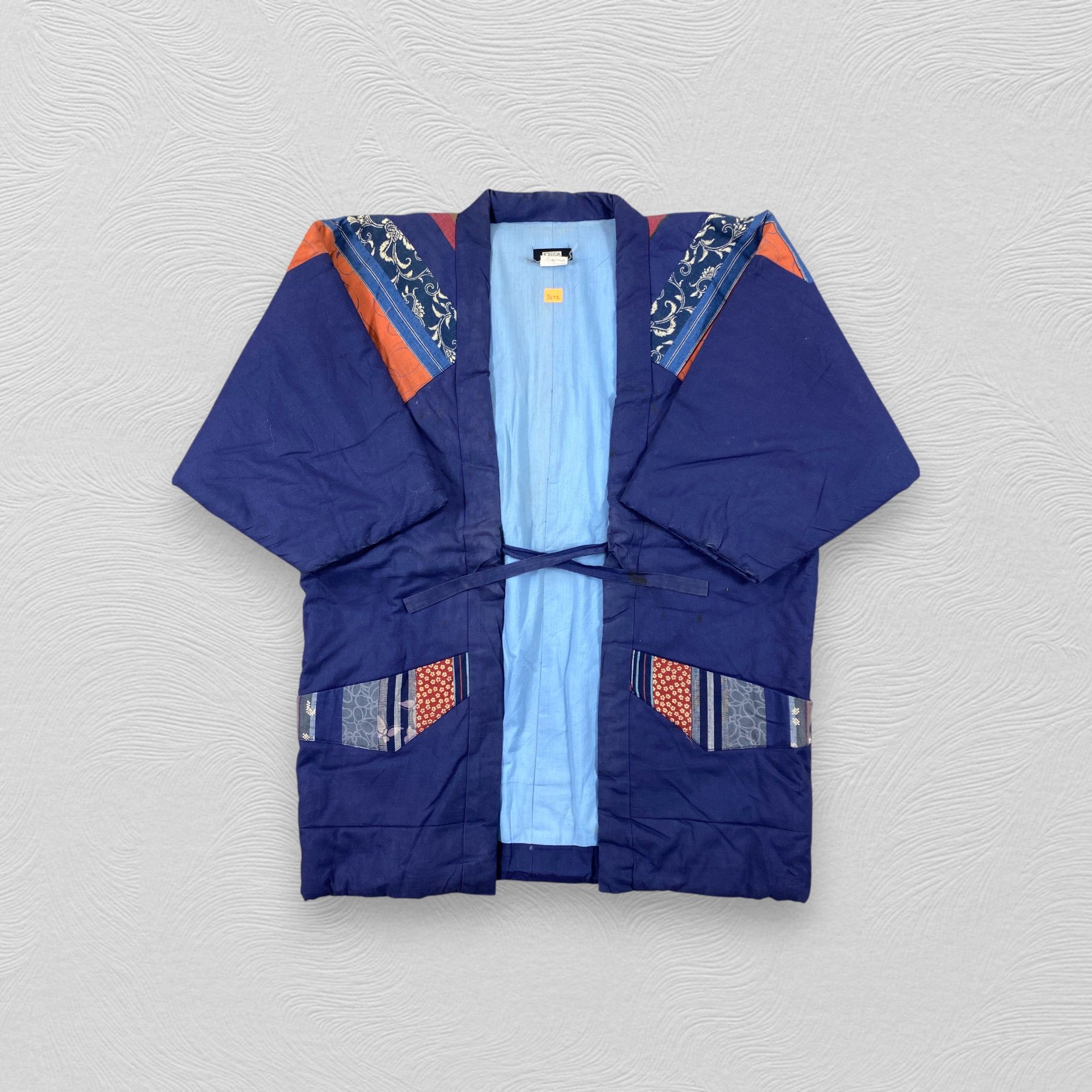 Japanese Brand Vintage Japanese Brand Ichida Kimono Blue -J272 Size US XL / EU 56 / 4 - 4 Thumbnail