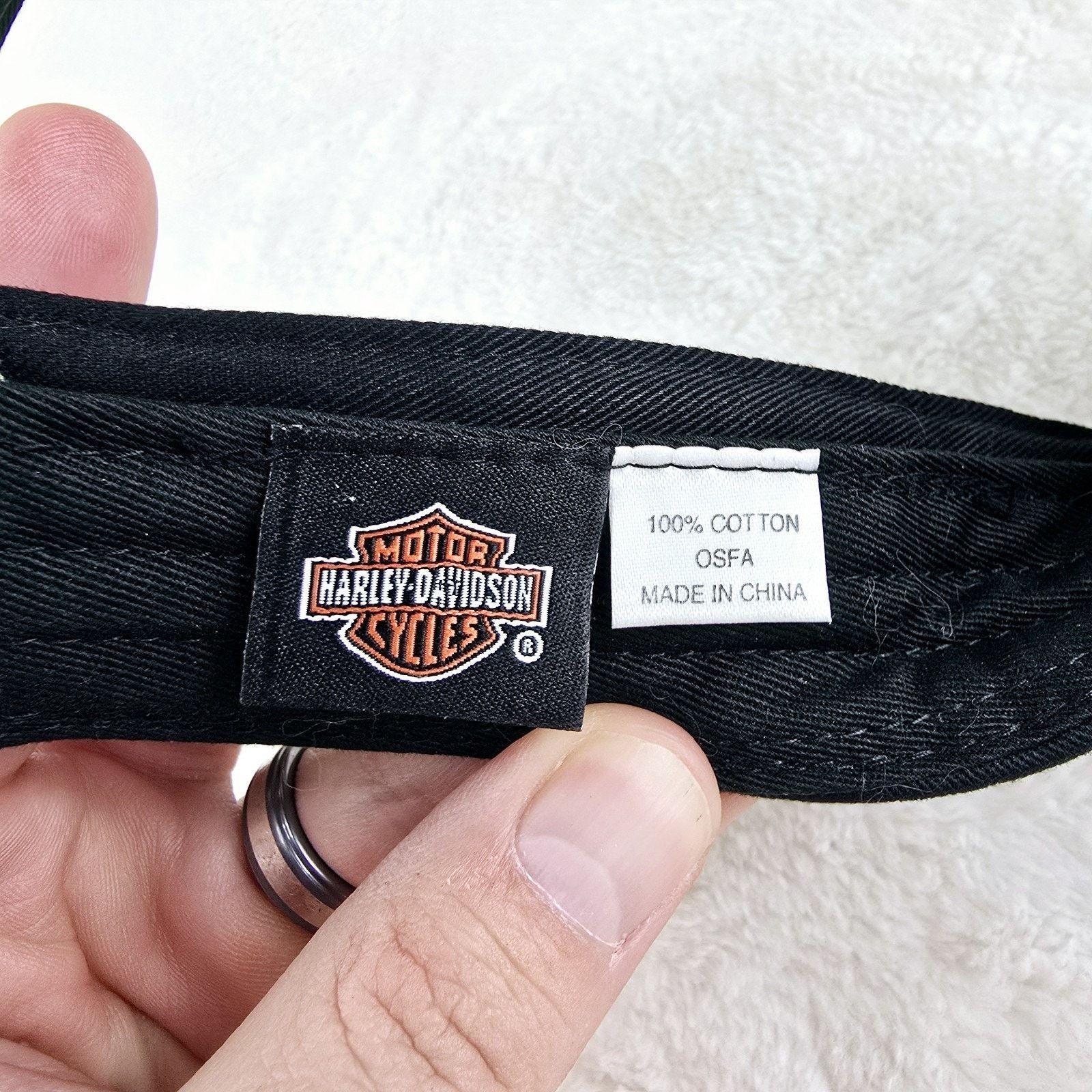 Harley Davidson Vintage Harley Davidson Sturgis South Dakota Flames Visor Size ONE SIZE - 9 Thumbnail