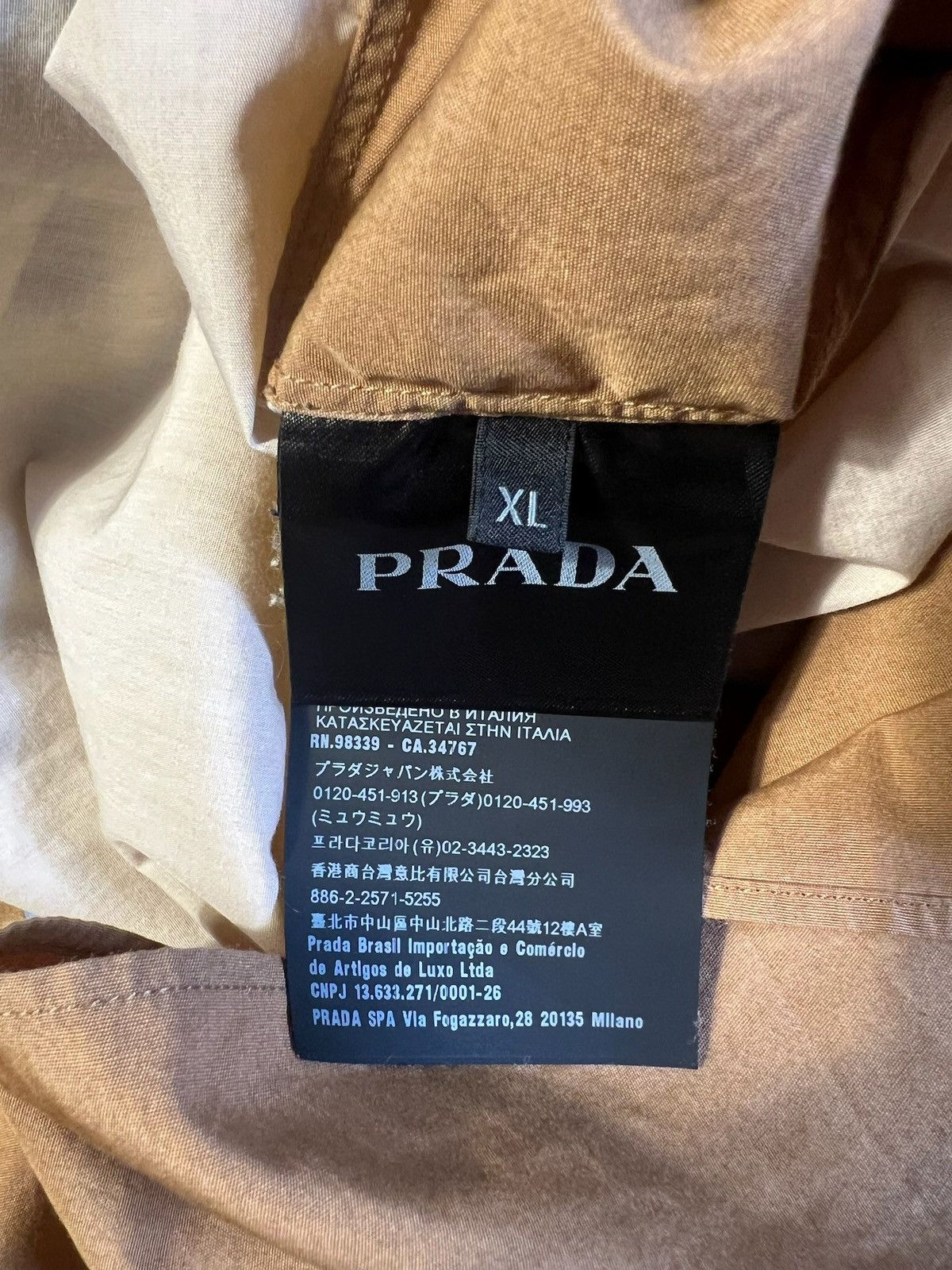 Prada Prada SS20 Head Logo Color Block Button Up Size US XL / EU 56 / 4 - 6 Thumbnail