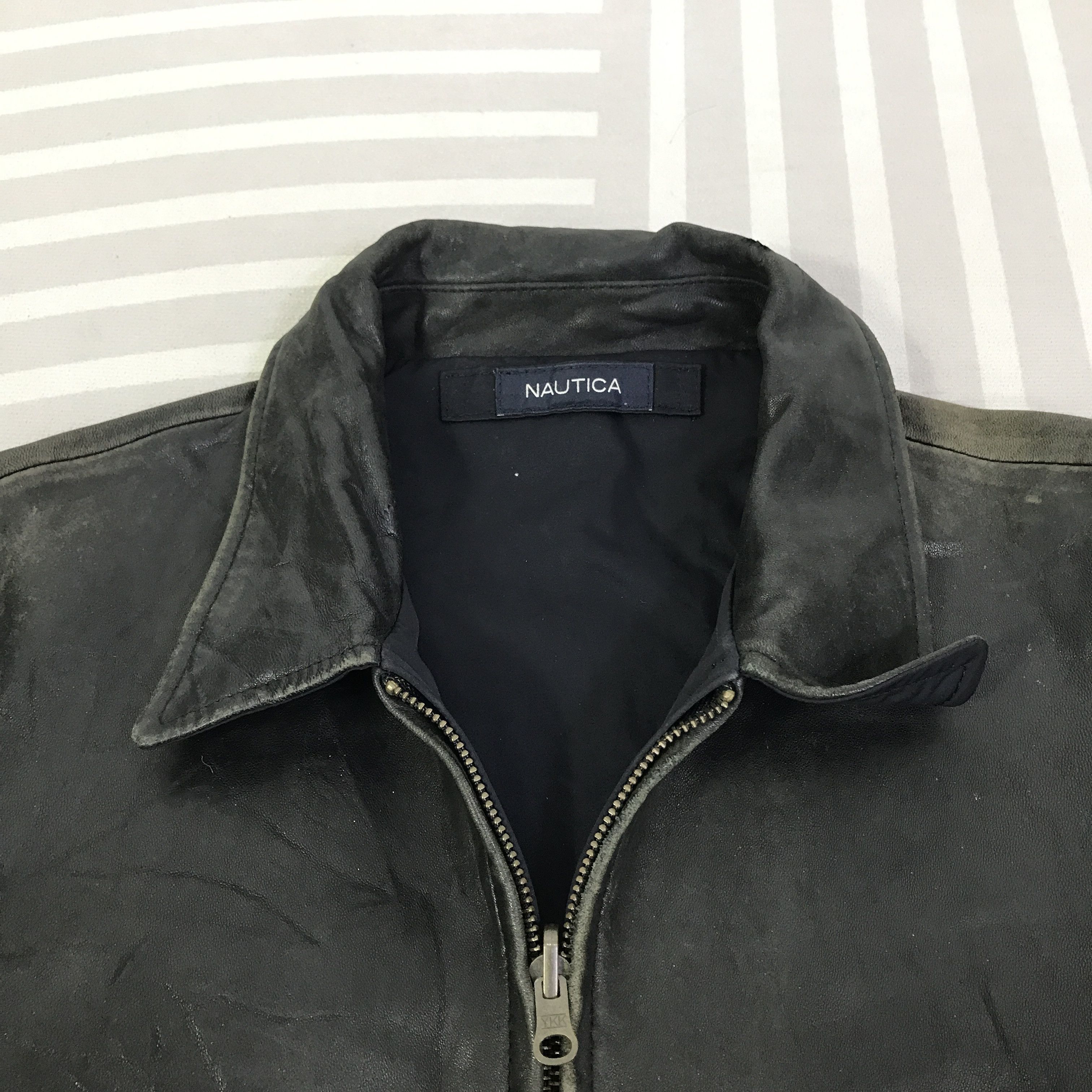 Nautica Vintage Nautica Leather Jacket K115B17 Size US L / EU 52-54 / 3 - 5 Thumbnail