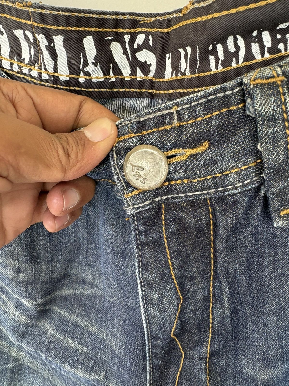 Japanese Brand Japanese Le Mans Streetwear Distressed Denim Size US 32 / EU 48 - 16 Thumbnail