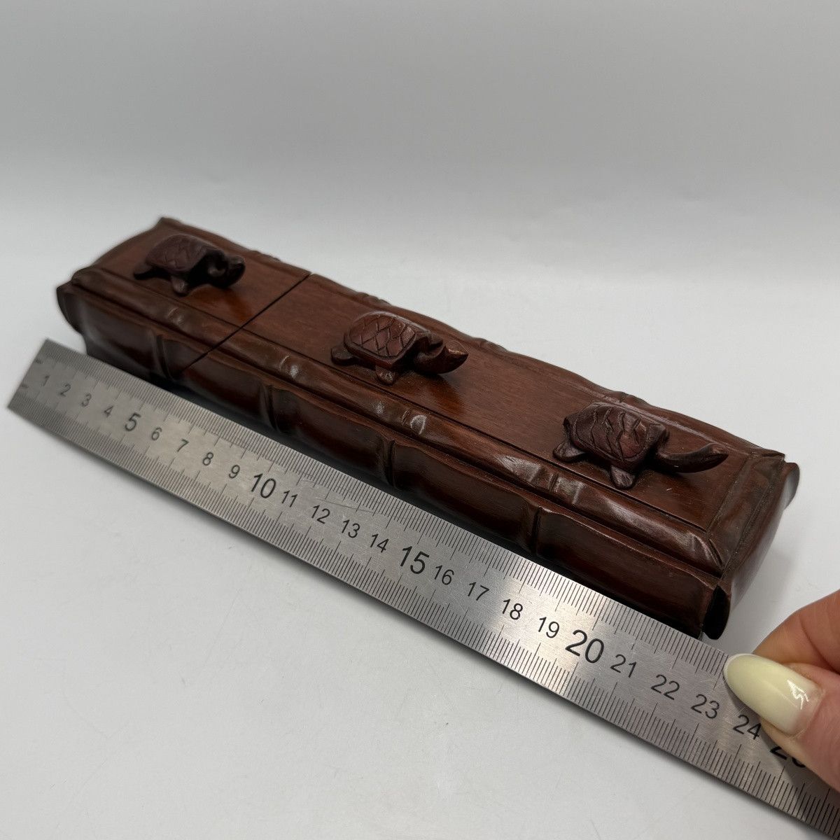 Vintage Vintage Chinese Wooden Chopsticks Set Carved Feng Shui Size ONE SIZE - 7 Thumbnail