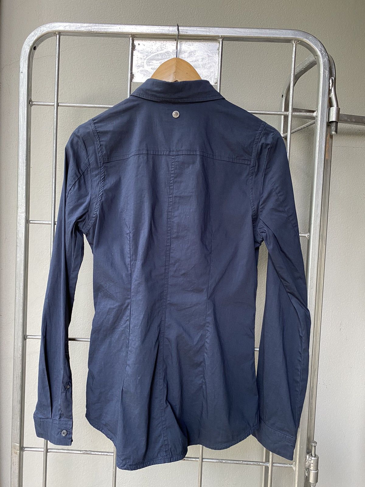 Diesel DIESEL Slim-Fit Blue Long Sleeve Shirt for Women Size M / US 6-8 / IT 42-44 - 14 Thumbnail